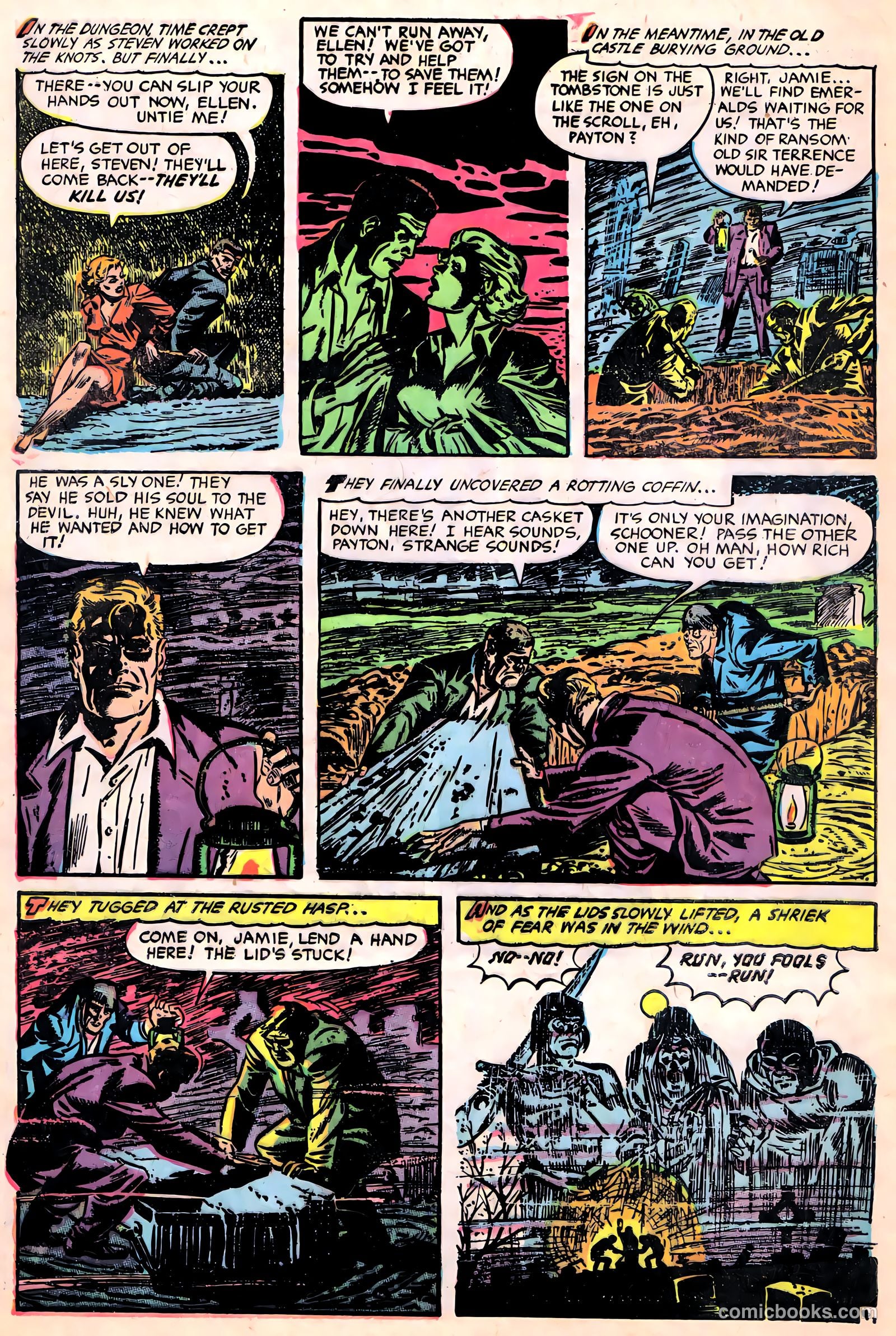 Ghost Comics #7 (1953, Fiction House) — page 32 of 36