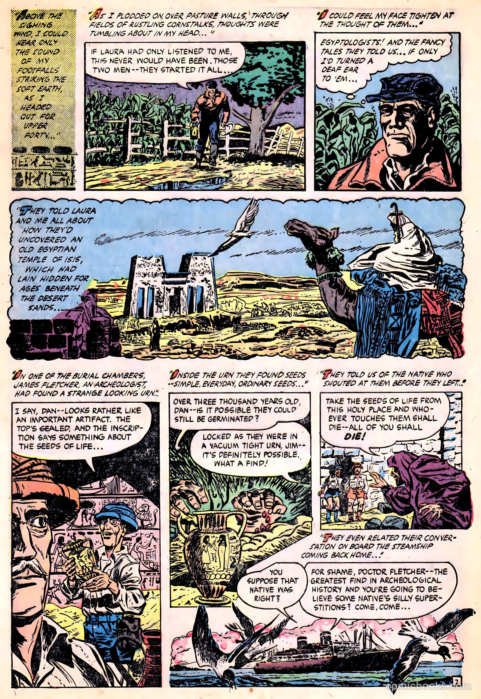 Ghost Comics #9 (1953, Fiction House) — page 5 of 36