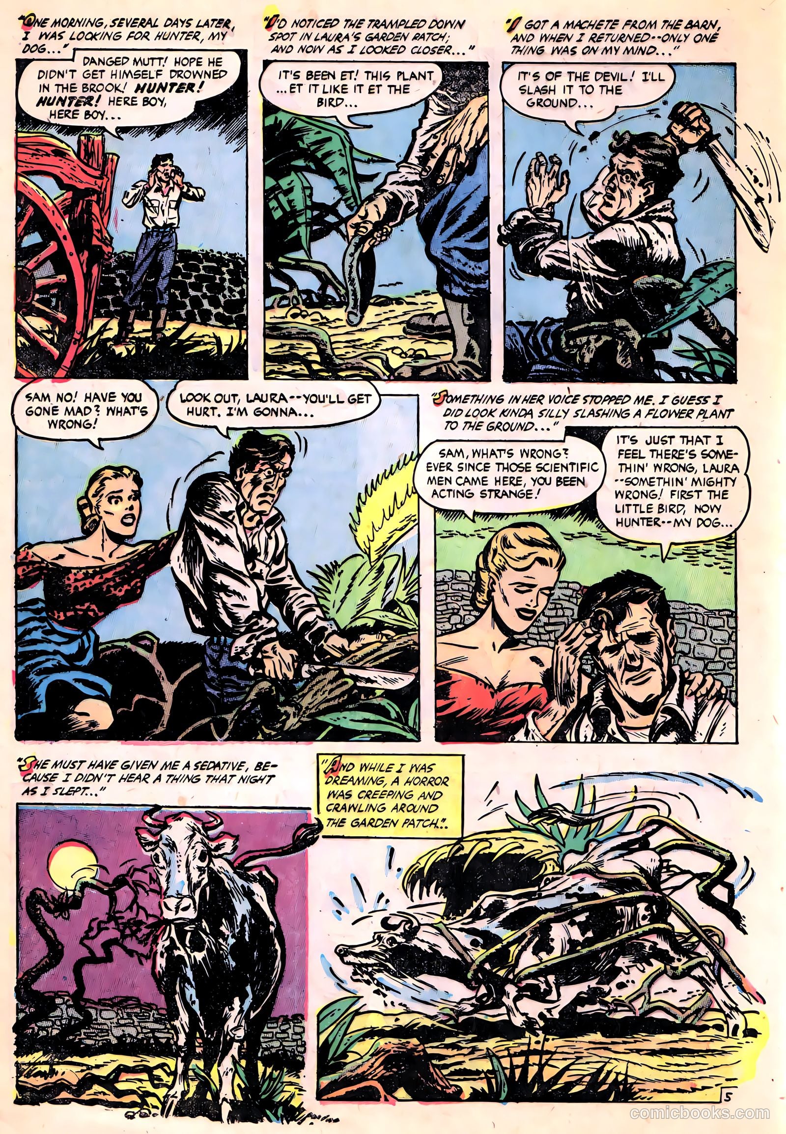 Ghost Comics #9 (1953, Fiction House) — page 8 of 36
