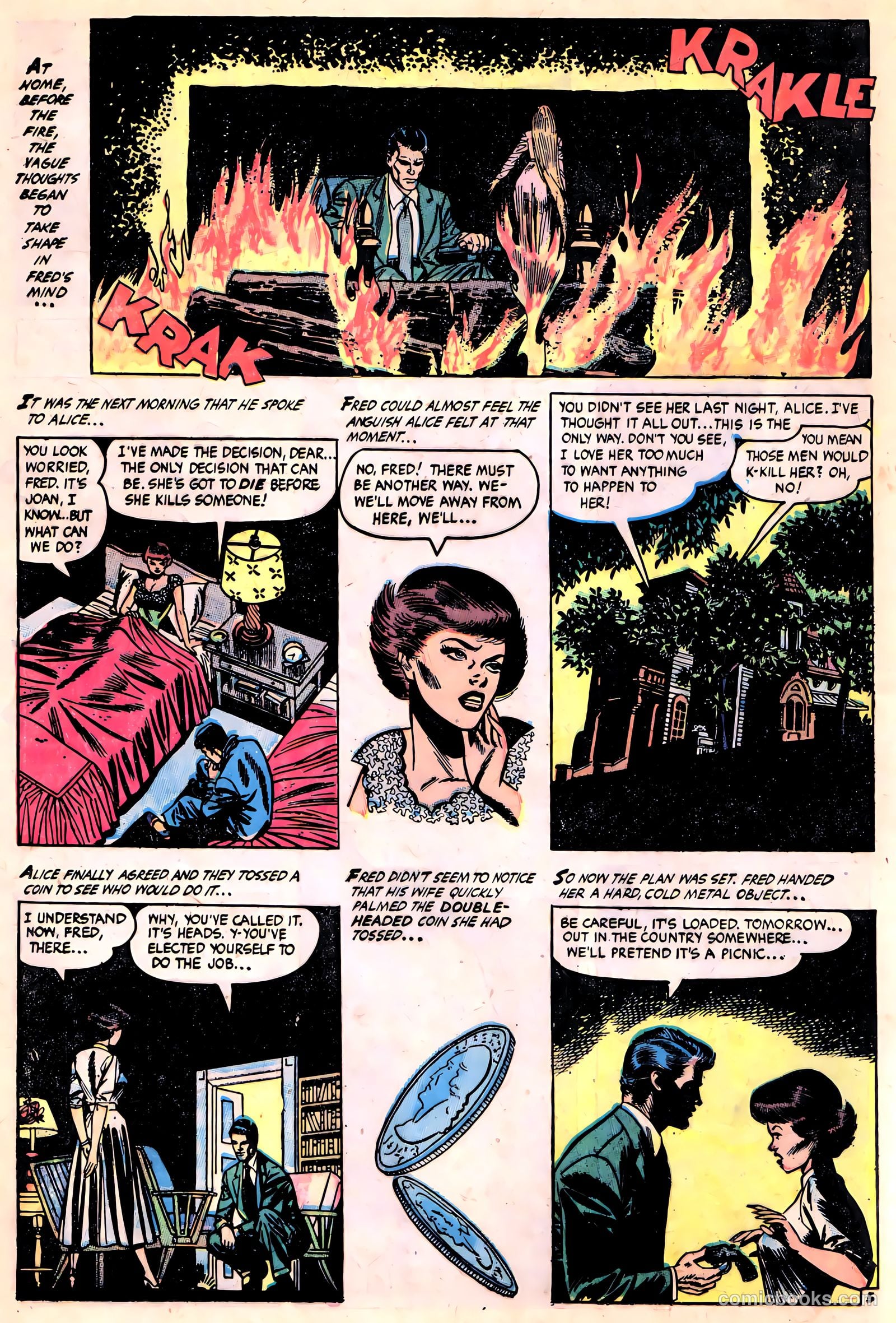 Ghost Comics #9 (1953, Fiction House) — page 16 of 36