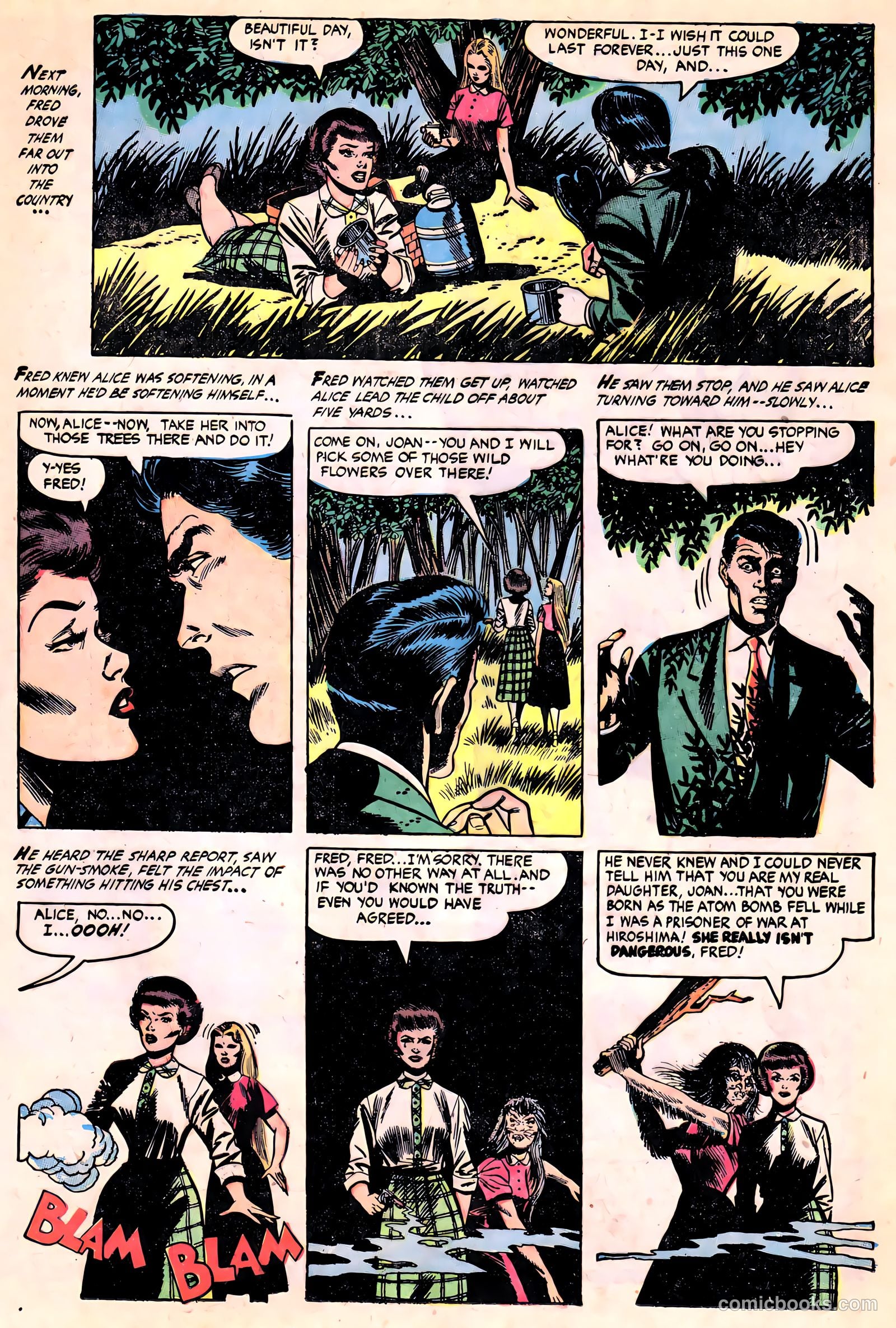 Ghost Comics #9 (1953, Fiction House) — page 17 of 36