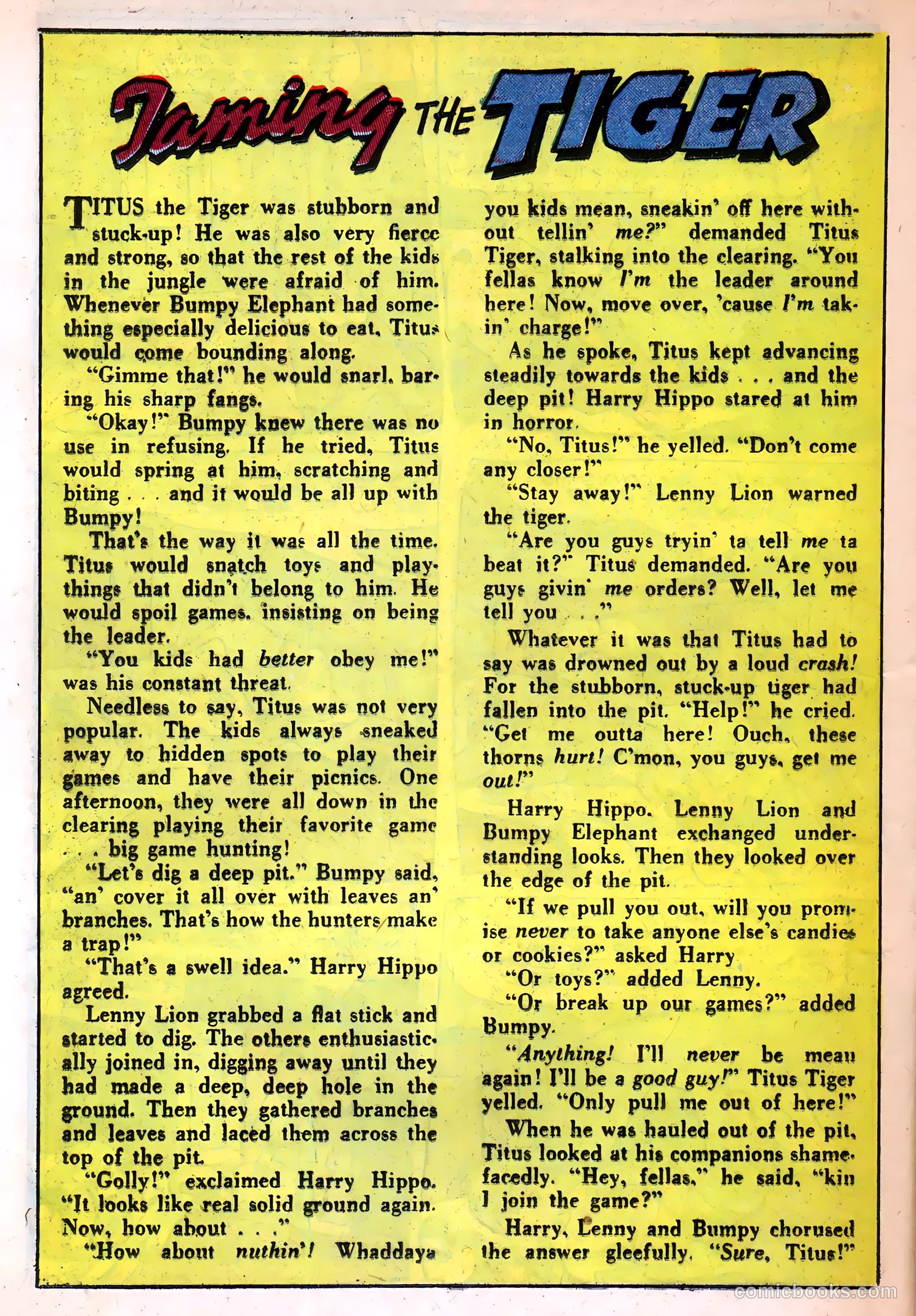 Giggle Comics #57 (1948, Creston Publications Corp.) — page 36 of 52