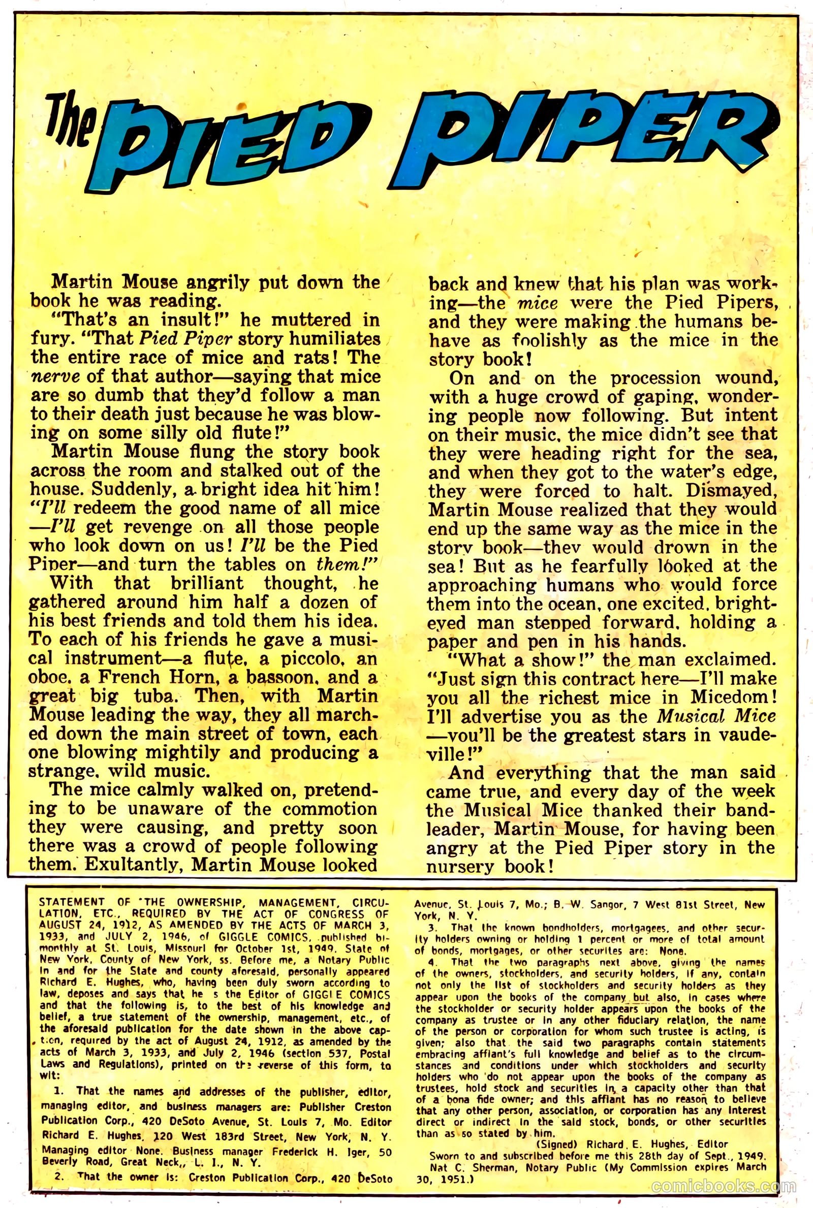 Giggle Comics #70 (1950, Creston Publications Corp.) — page 34 of 52