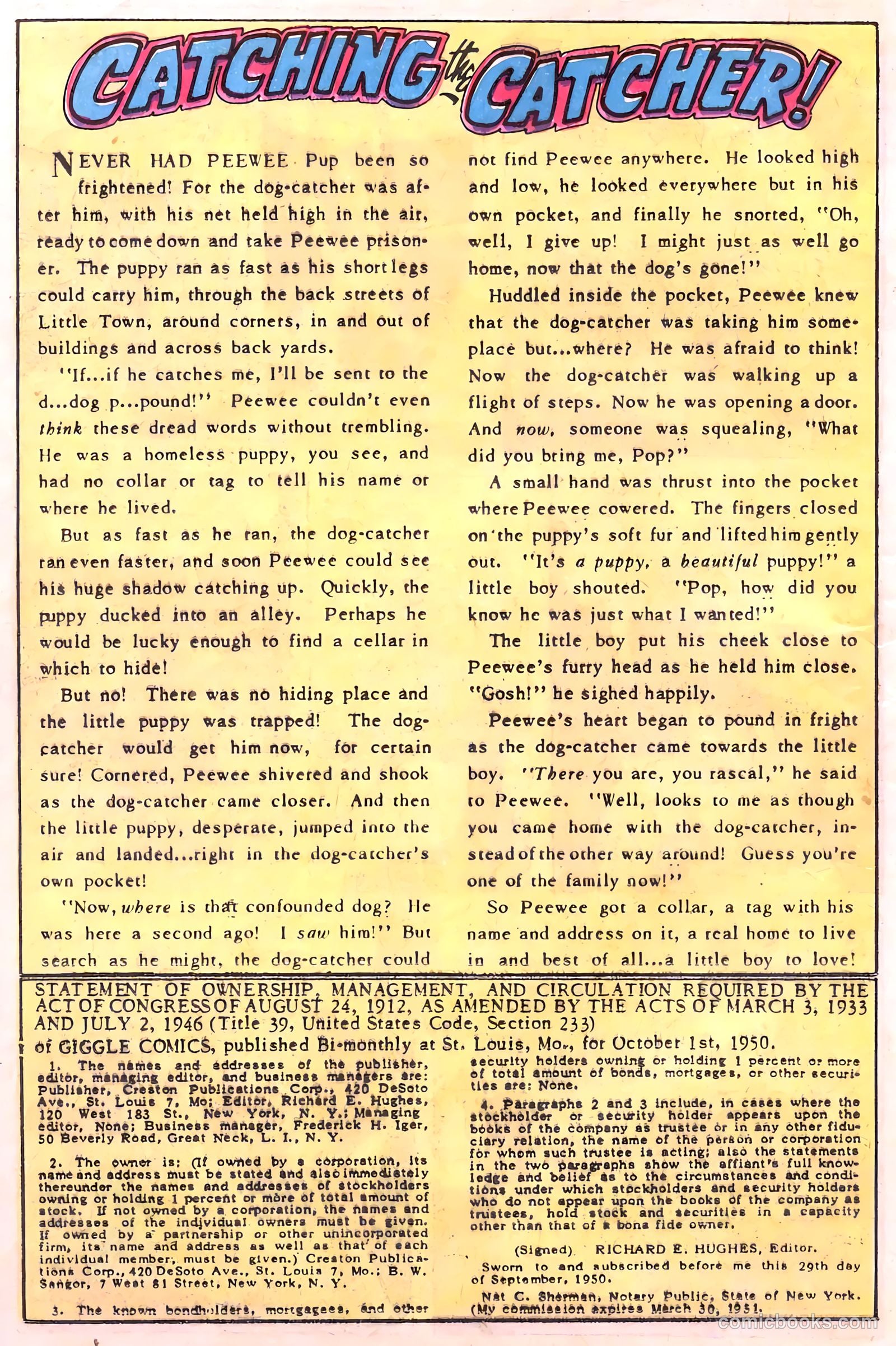 Giggle Comics #79 (1951, Creston Publications Corp.) — page 36 of 52