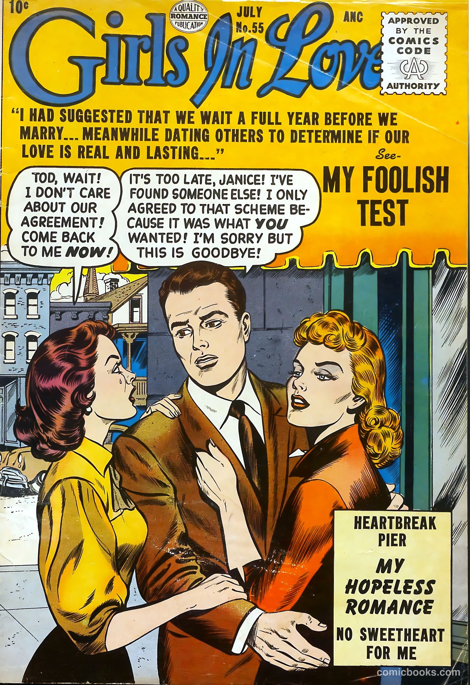 Girls in Love #55 (1956) — page 1 of 36