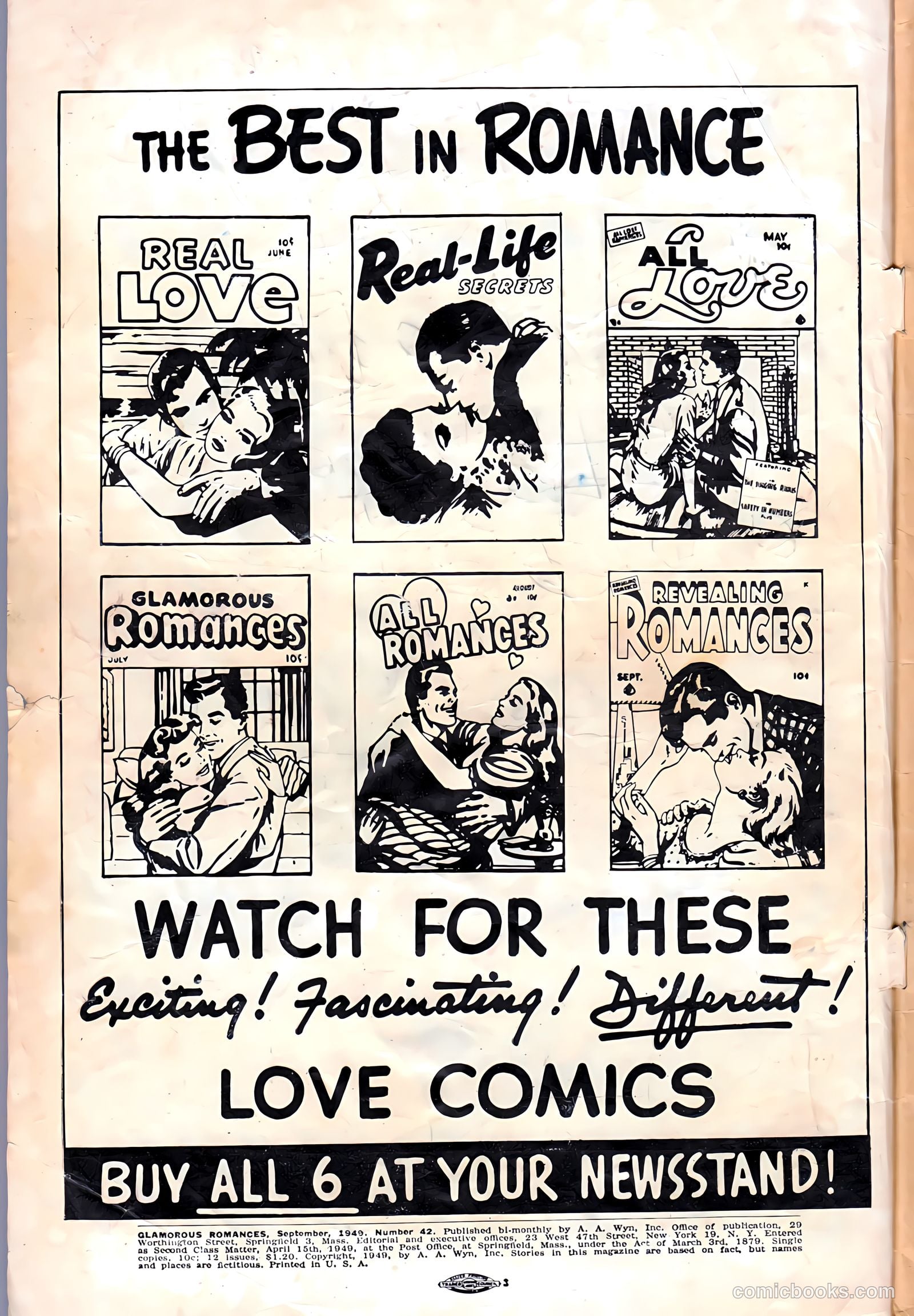 Glamorous Romances #42 (1949) — page 2 of 37