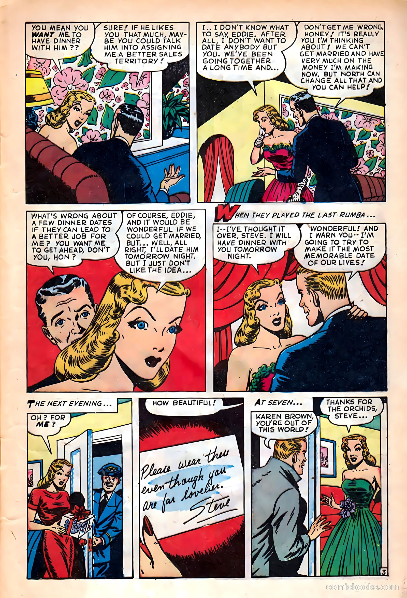 Glamorous Romances #42 (1949) — page 5 of 37