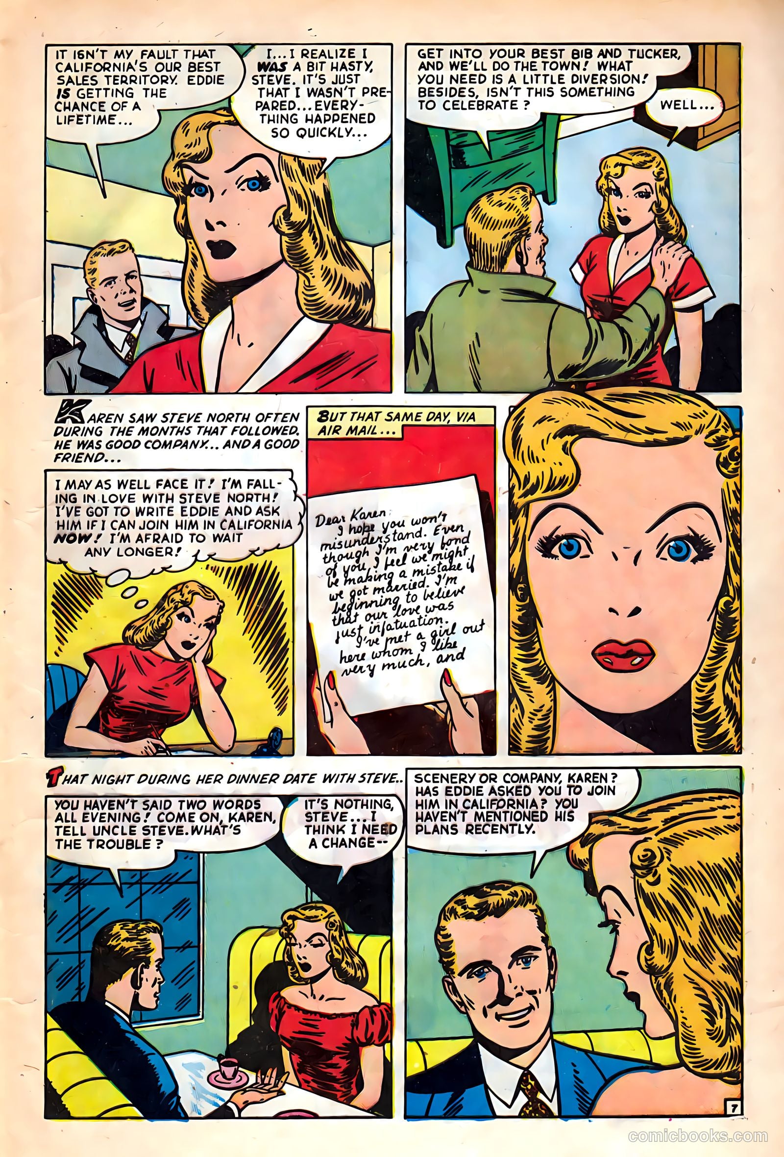 Glamorous Romances #42 (1949) — page 9 of 37