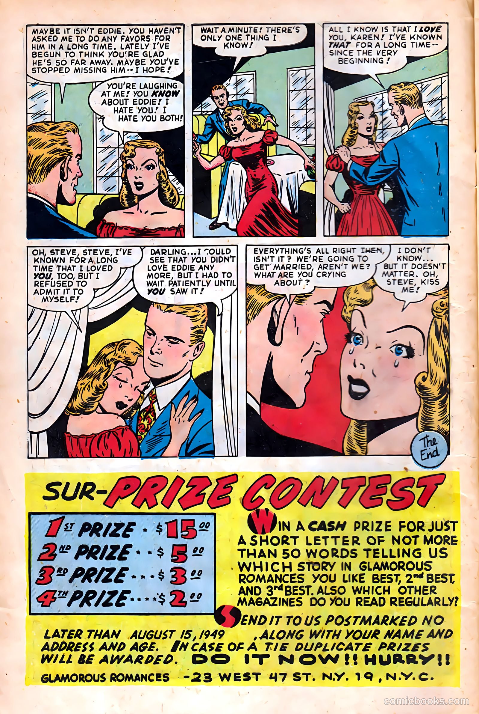 Glamorous Romances #42 (1949) — page 10 of 37