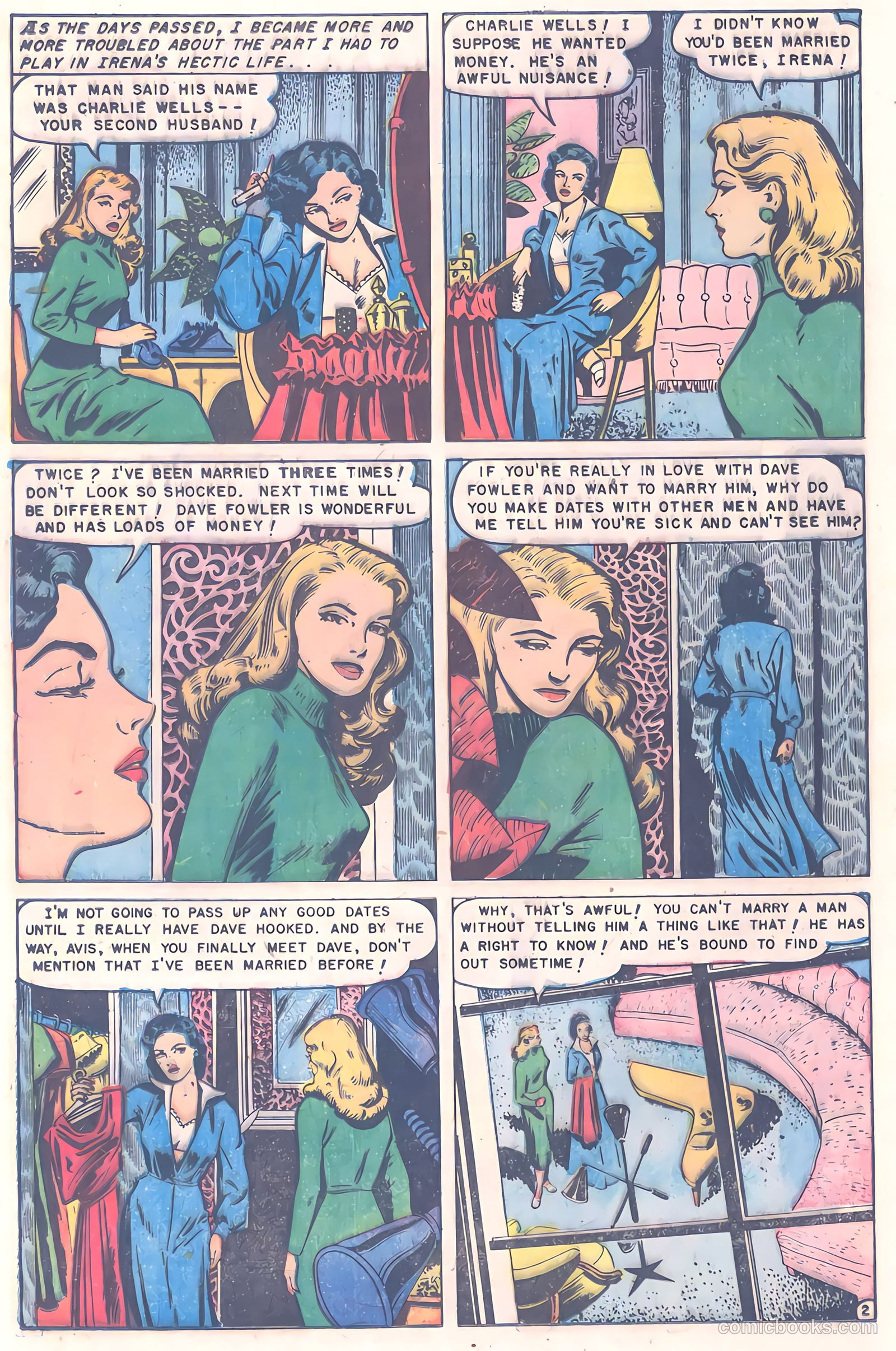 Glamorous Romances #57 (1952) — page 12