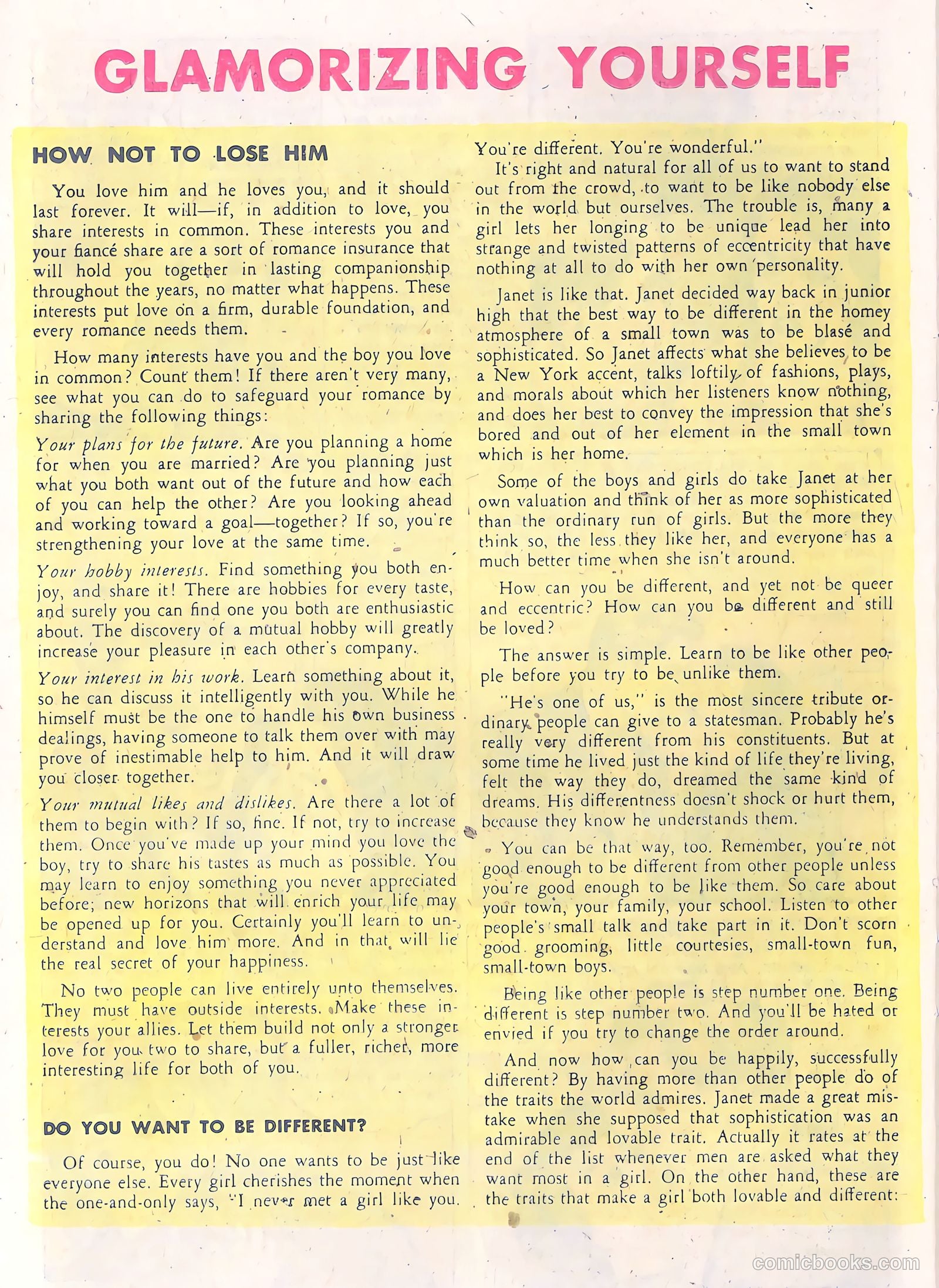 Glamorous Romances #57 (1952) — page 26