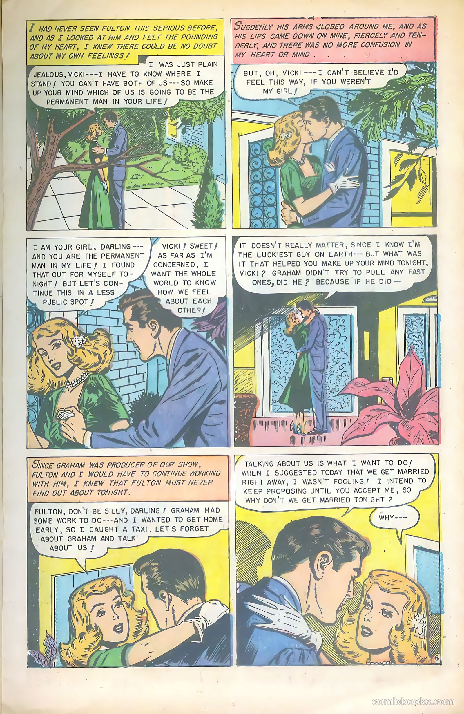 Glamorous Romances #71 (1953) — page 15 of 36