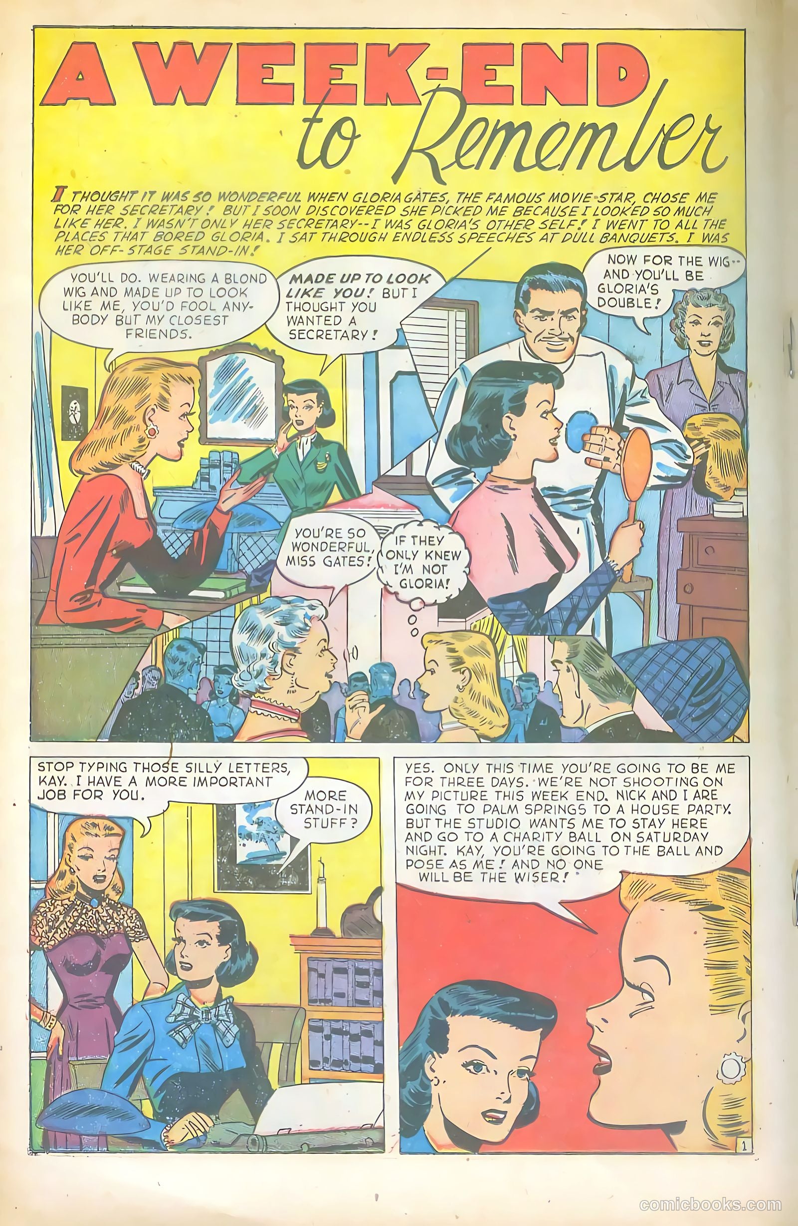 Glamorous Romances #71 (1953) — page 18 of 36