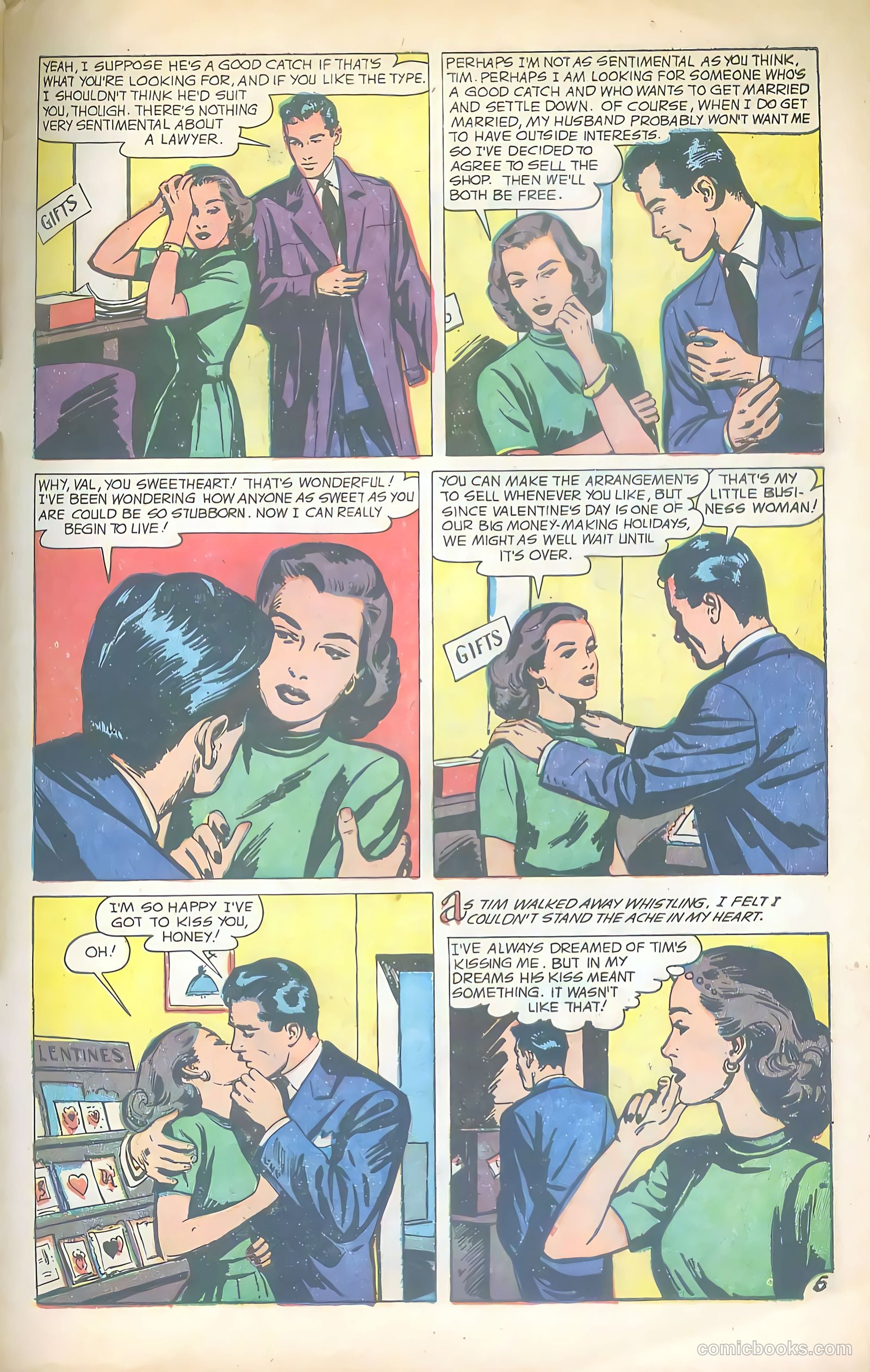 Glamorous Romances #71 (1953) — page 31 of 36