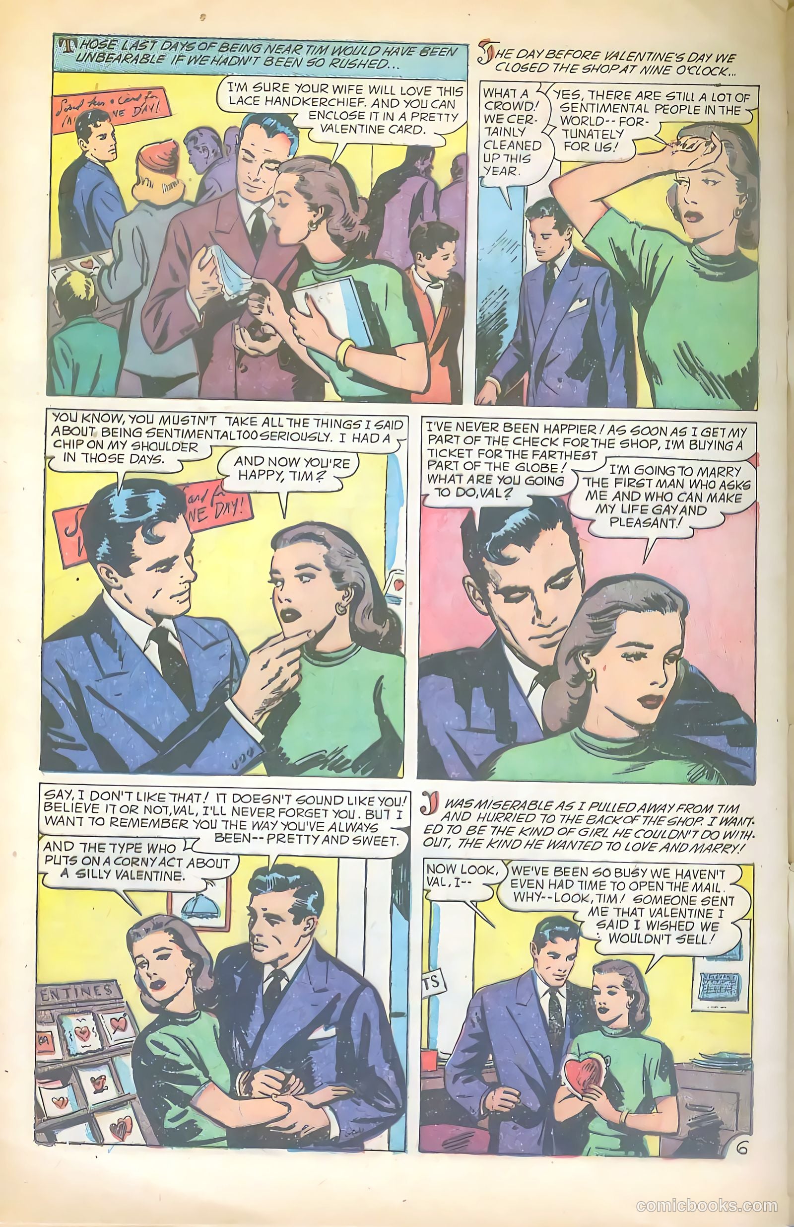 Glamorous Romances #71 (1953) — page 32 of 36
