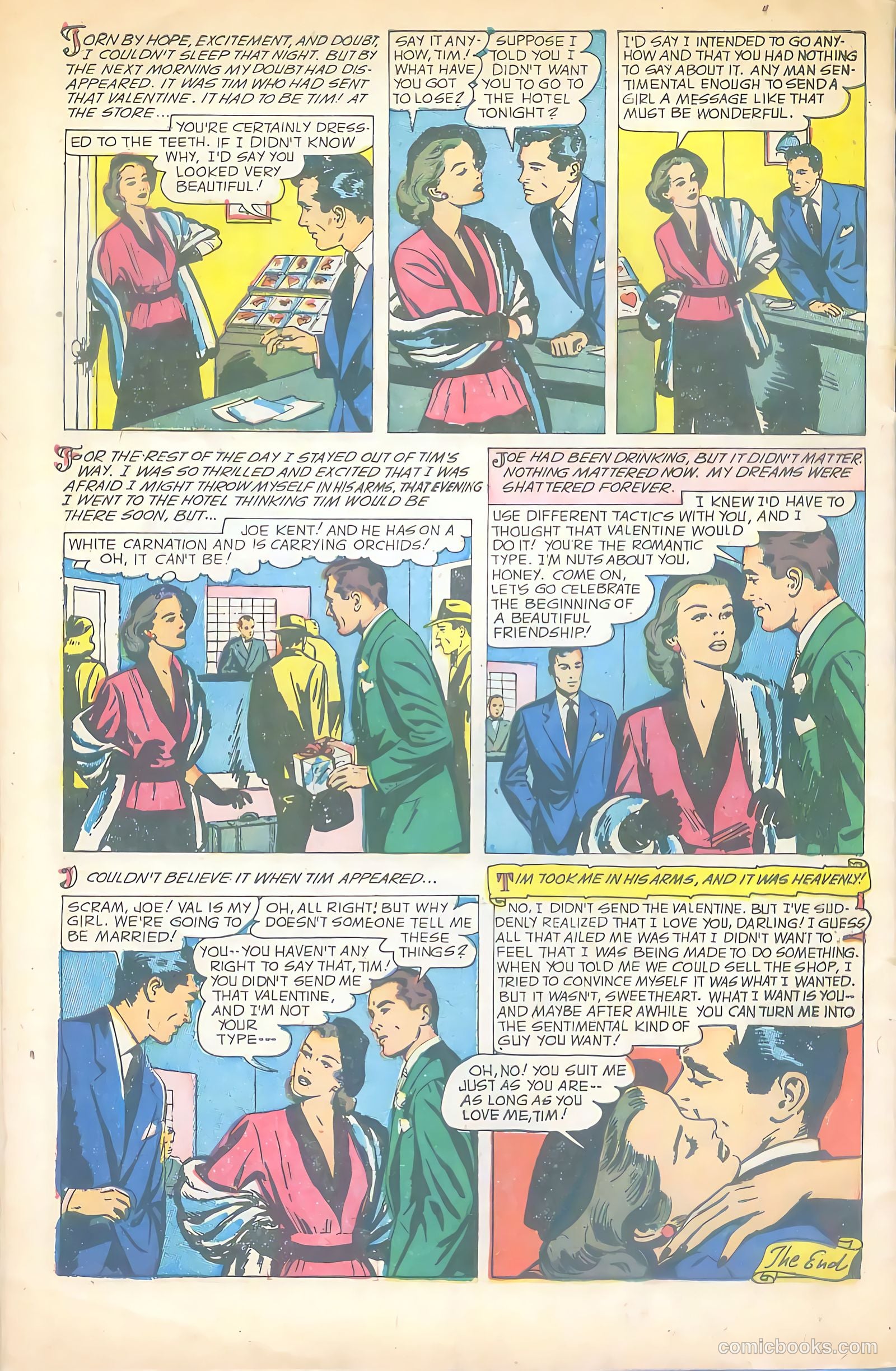 Glamorous Romances #71 (1953) — page 34 of 36