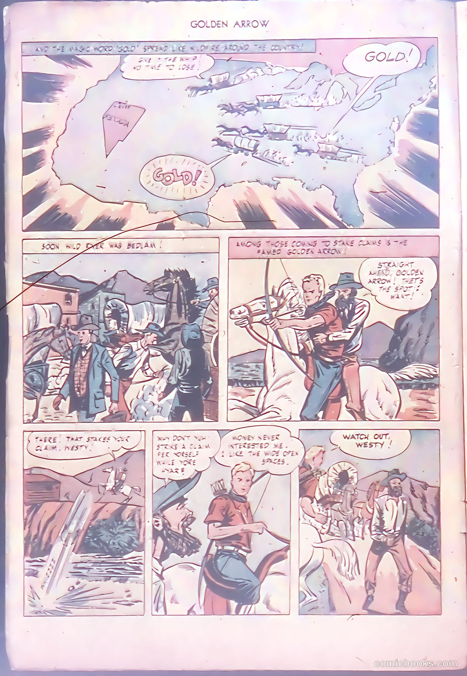 Golden Arrow Western #6 (1947) — page 4