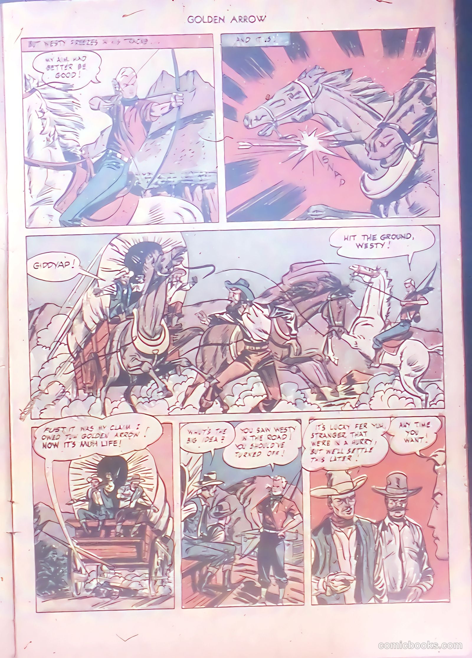 Golden Arrow Western #6 (1947) — page 5