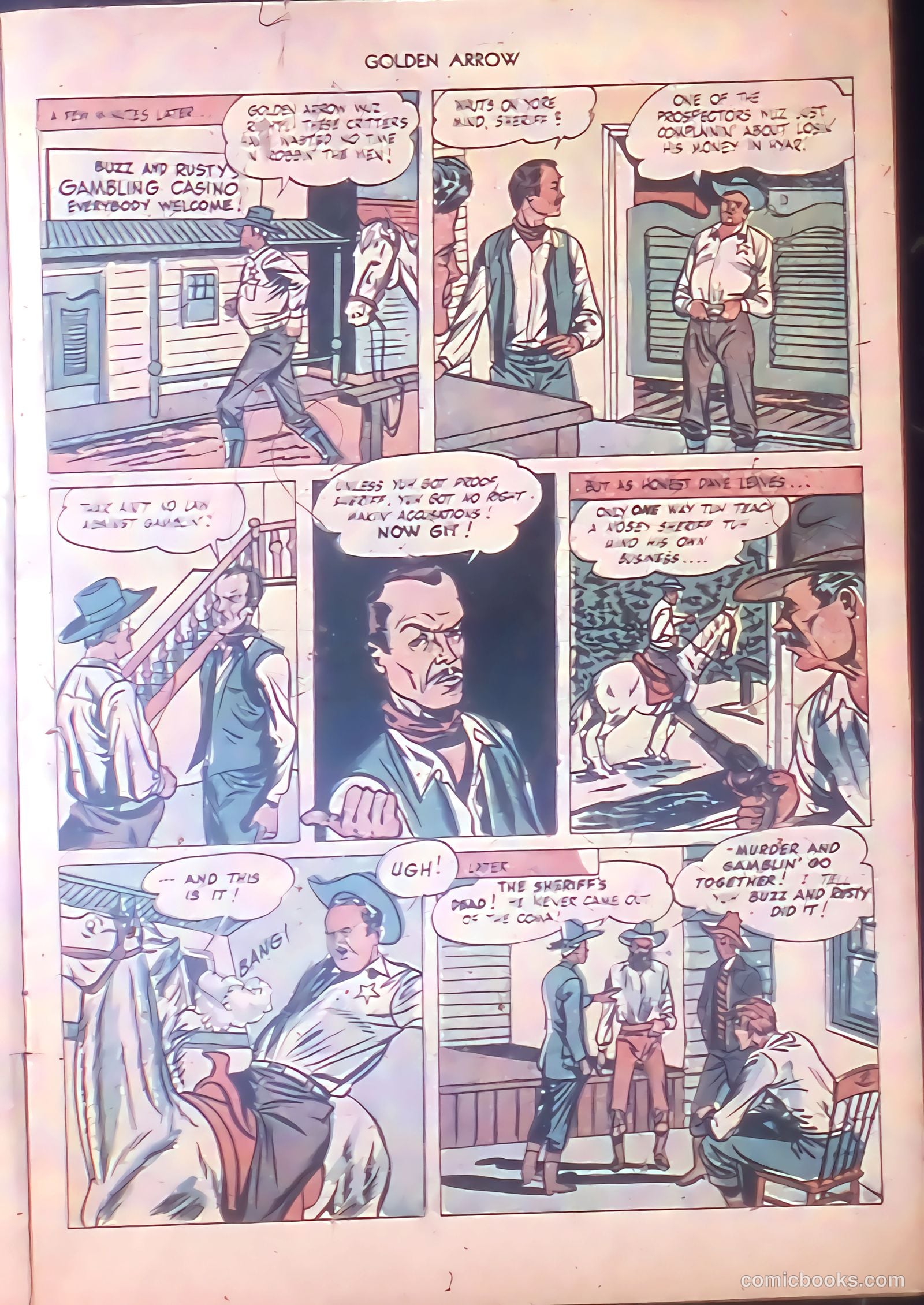 Golden Arrow Western #6 (1947) — page 7