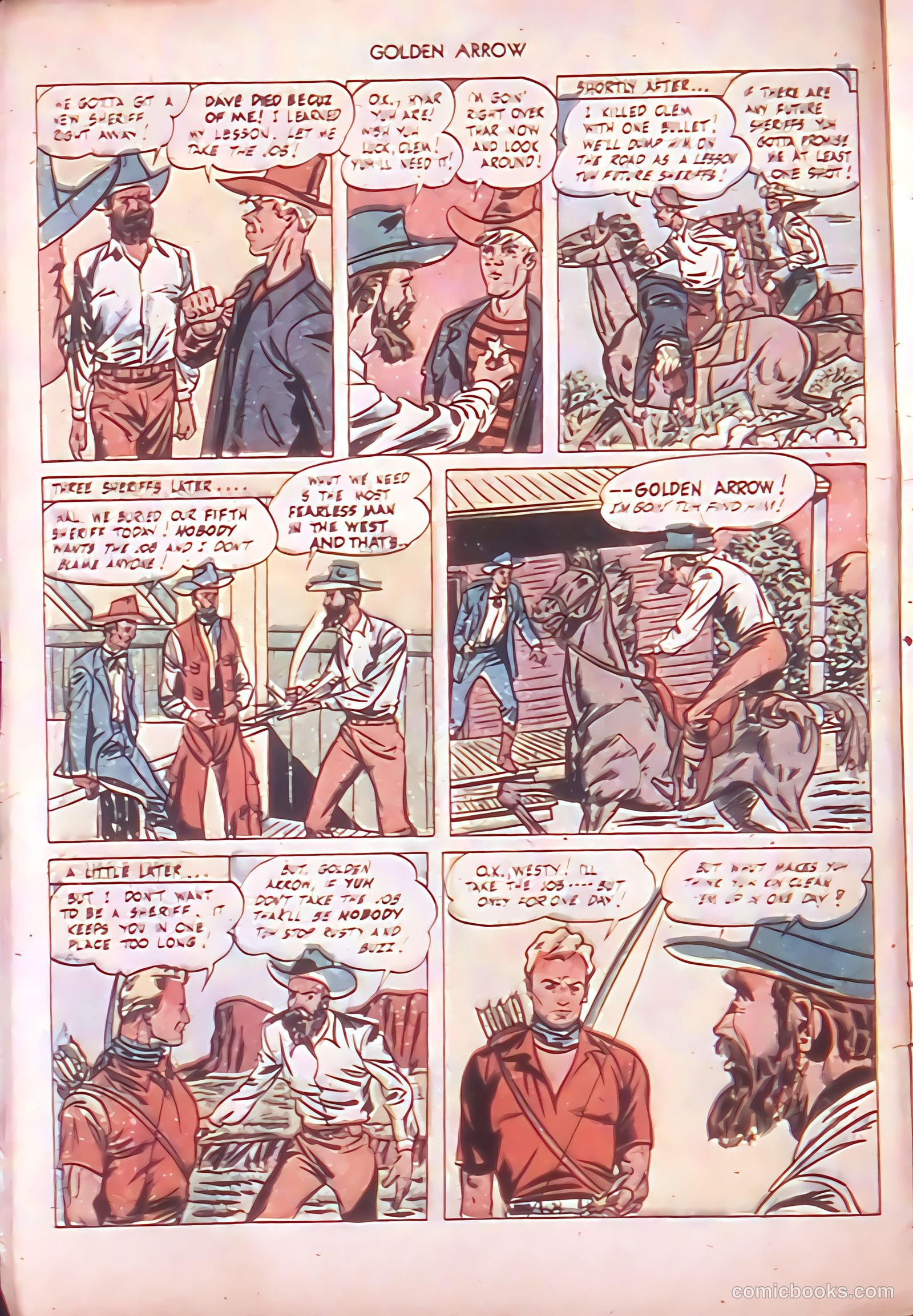 Golden Arrow Western #6 (1947) — page 8