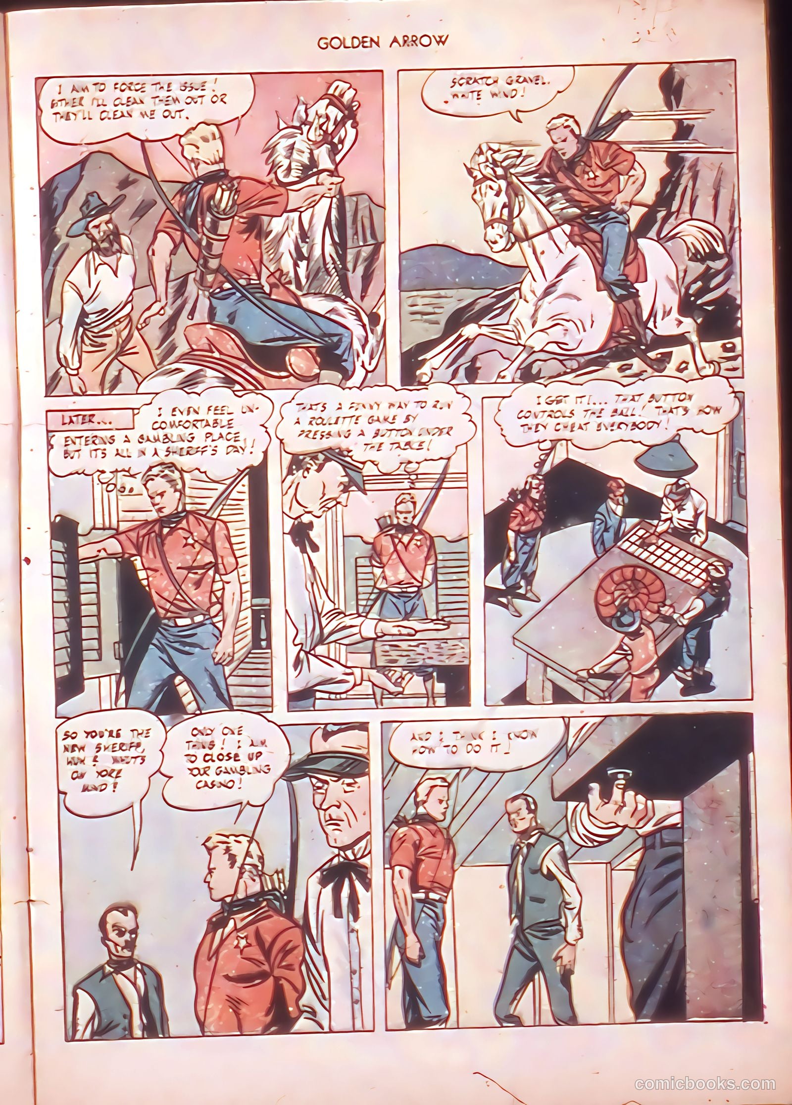 Golden Arrow Western #6 (1947) — page 9