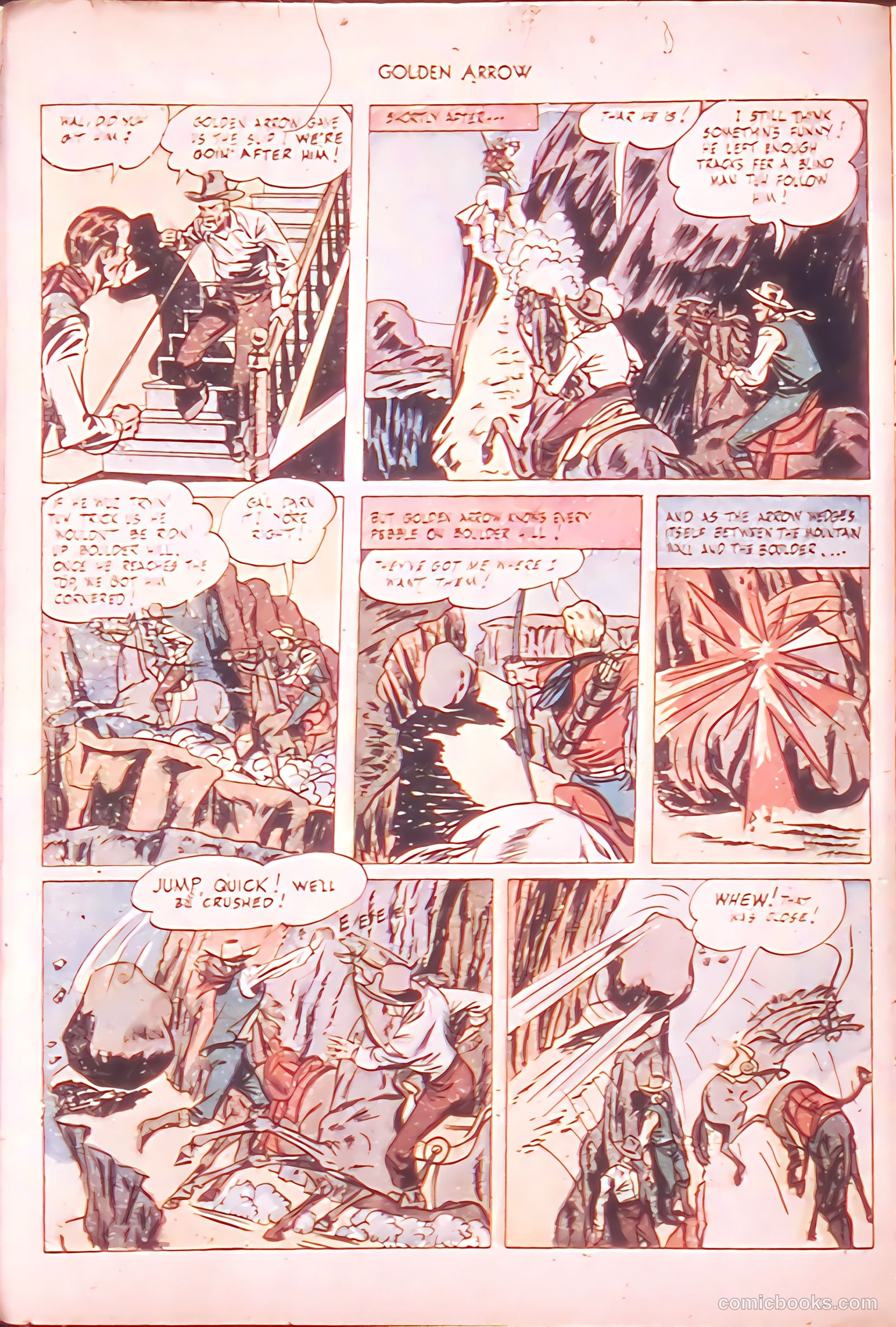 Golden Arrow Western #6 (1947) — page 12