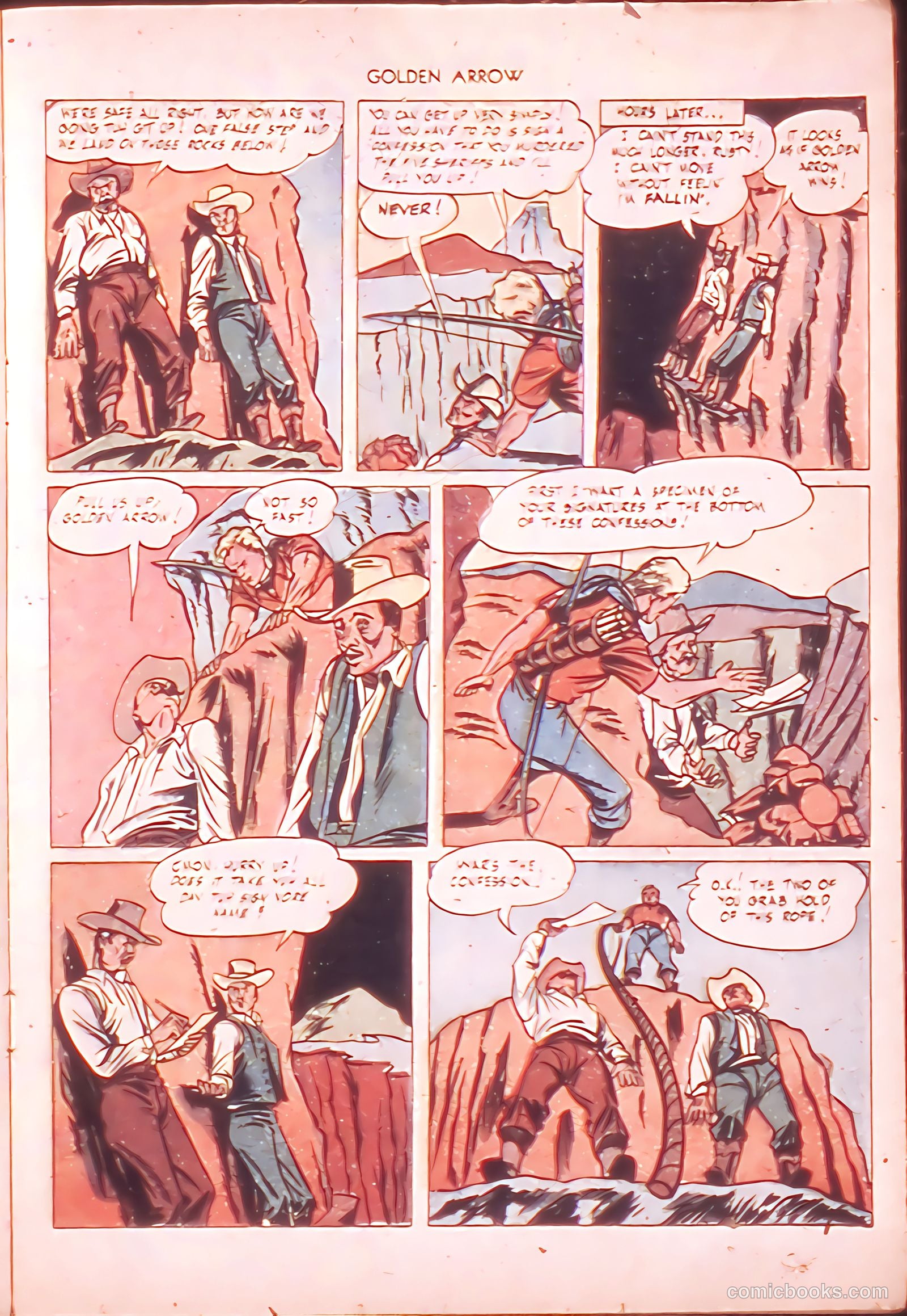 Golden Arrow Western #6 (1947) — page 13