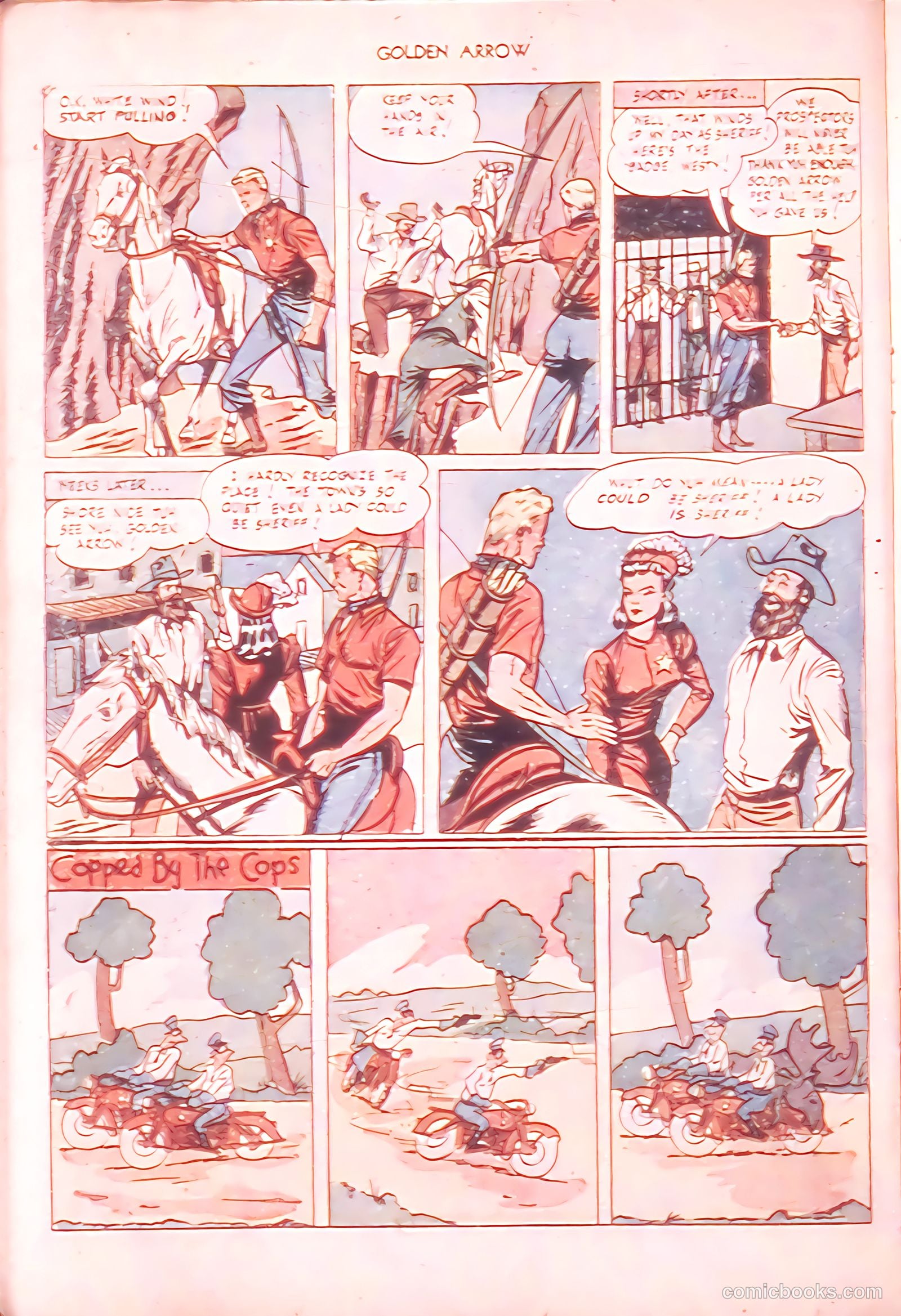 Golden Arrow Western #6 (1947) — page 14