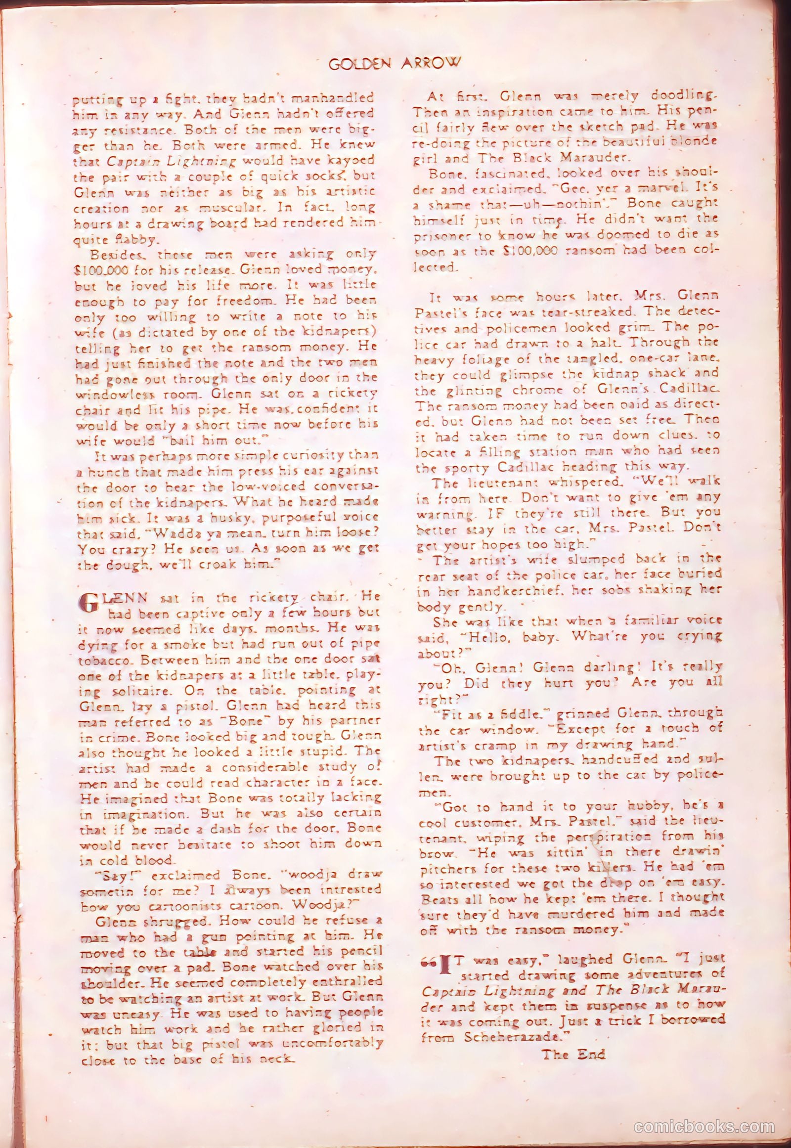 Golden Arrow Western #6 (1947) — page 17