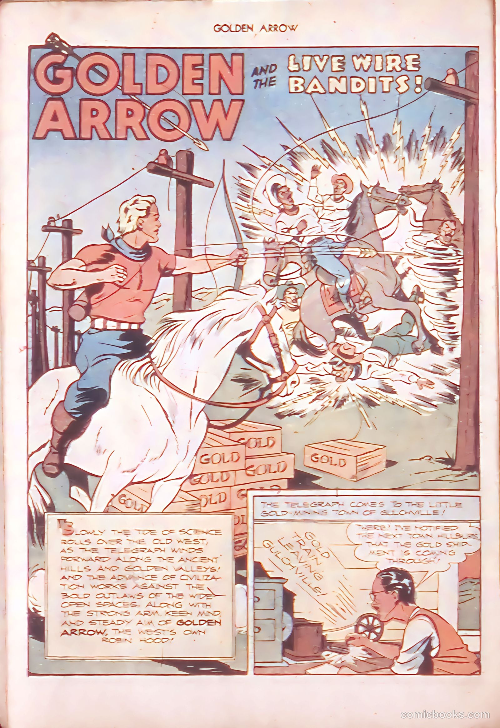 Golden Arrow Western #6 (1947) — page 22