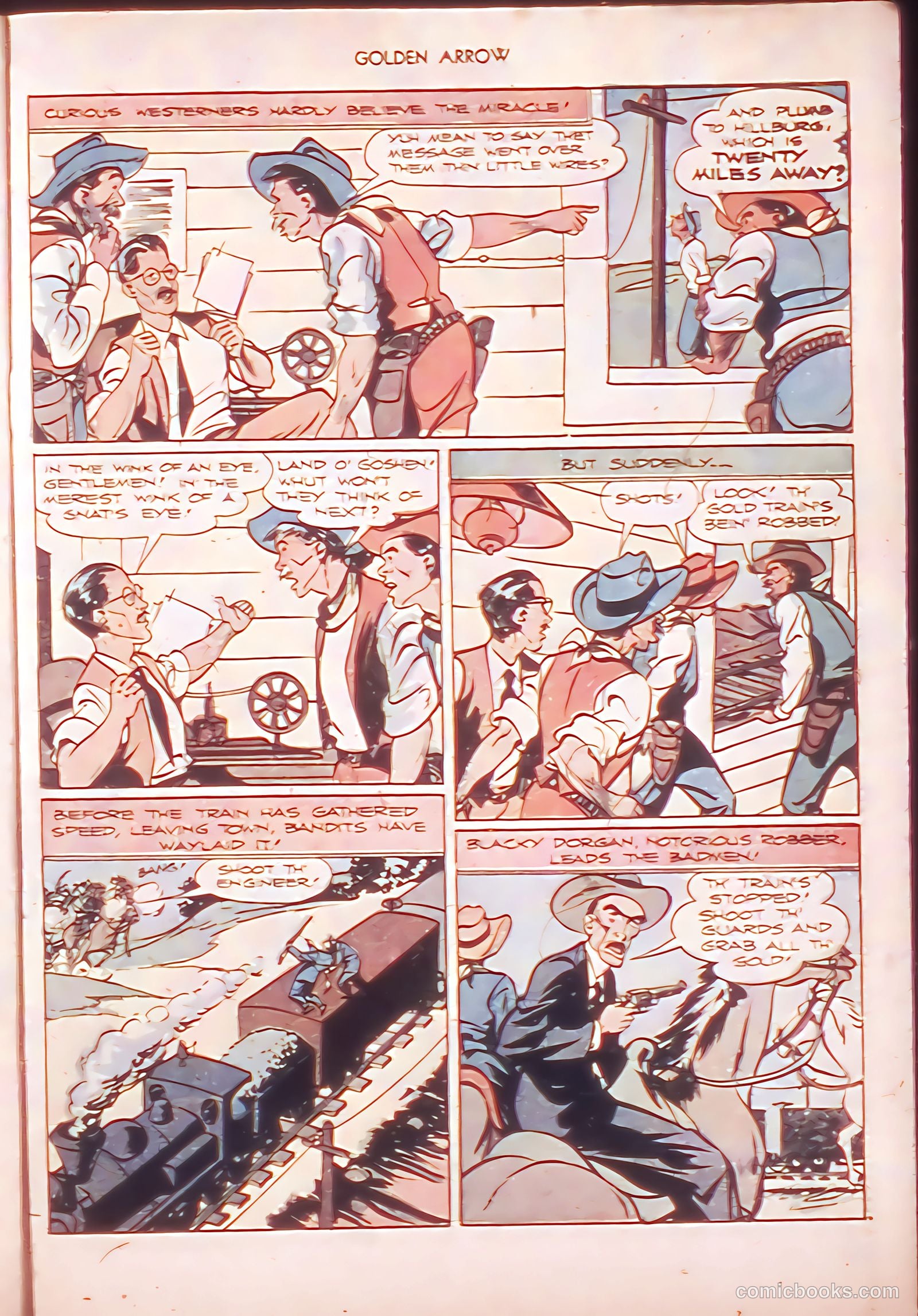 Golden Arrow Western #6 (1947) — page 23