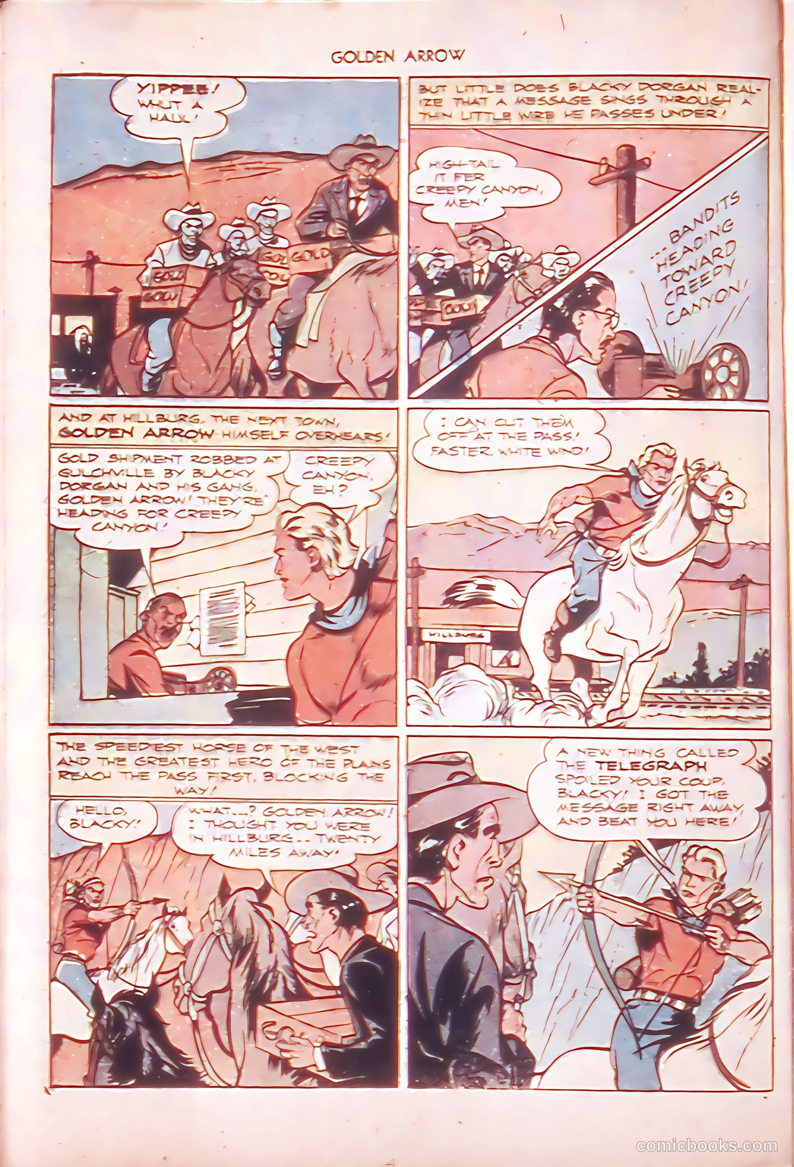 Golden Arrow Western #6 (1947) — page 24