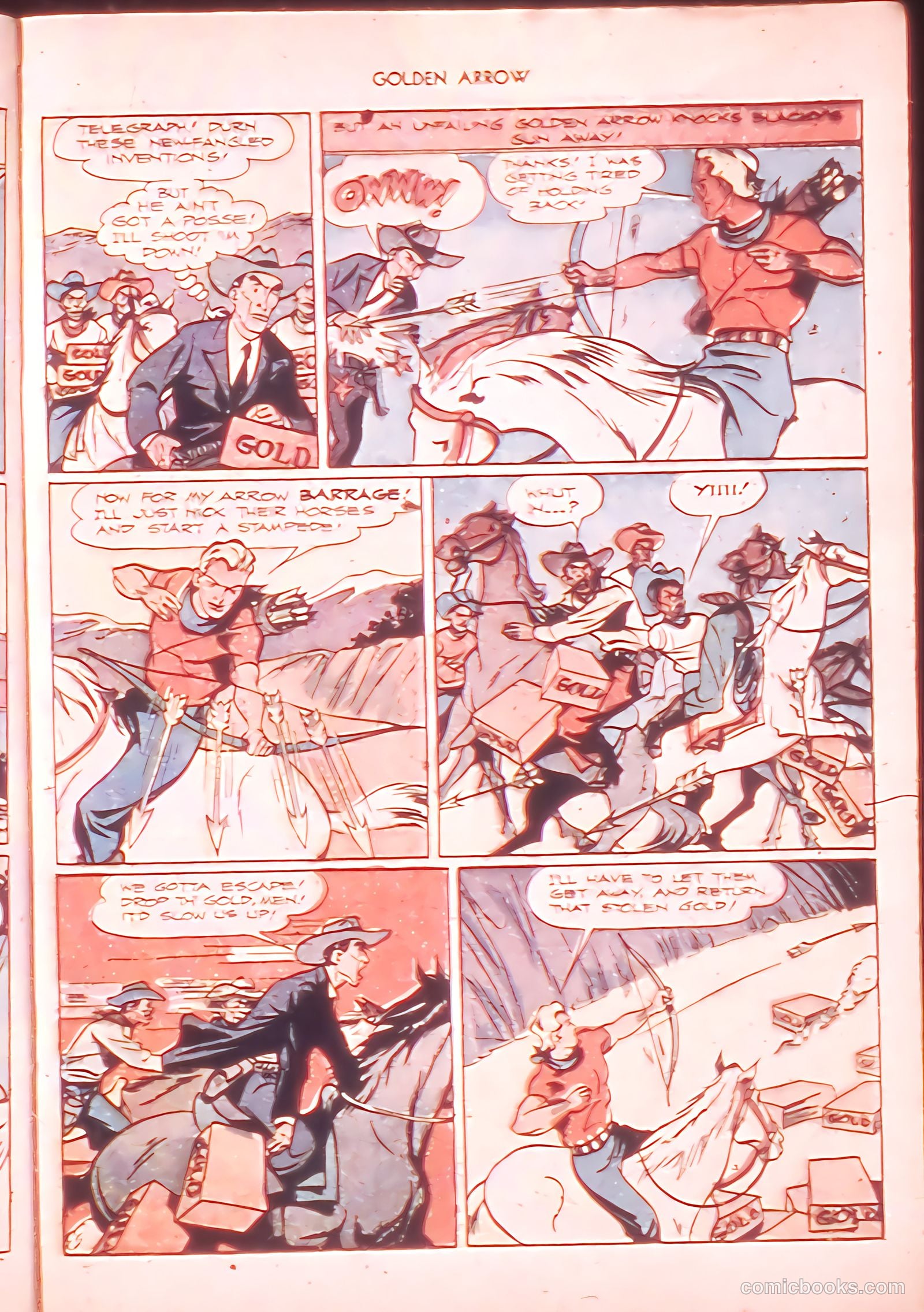 Golden Arrow Western #6 (1947) — page 25