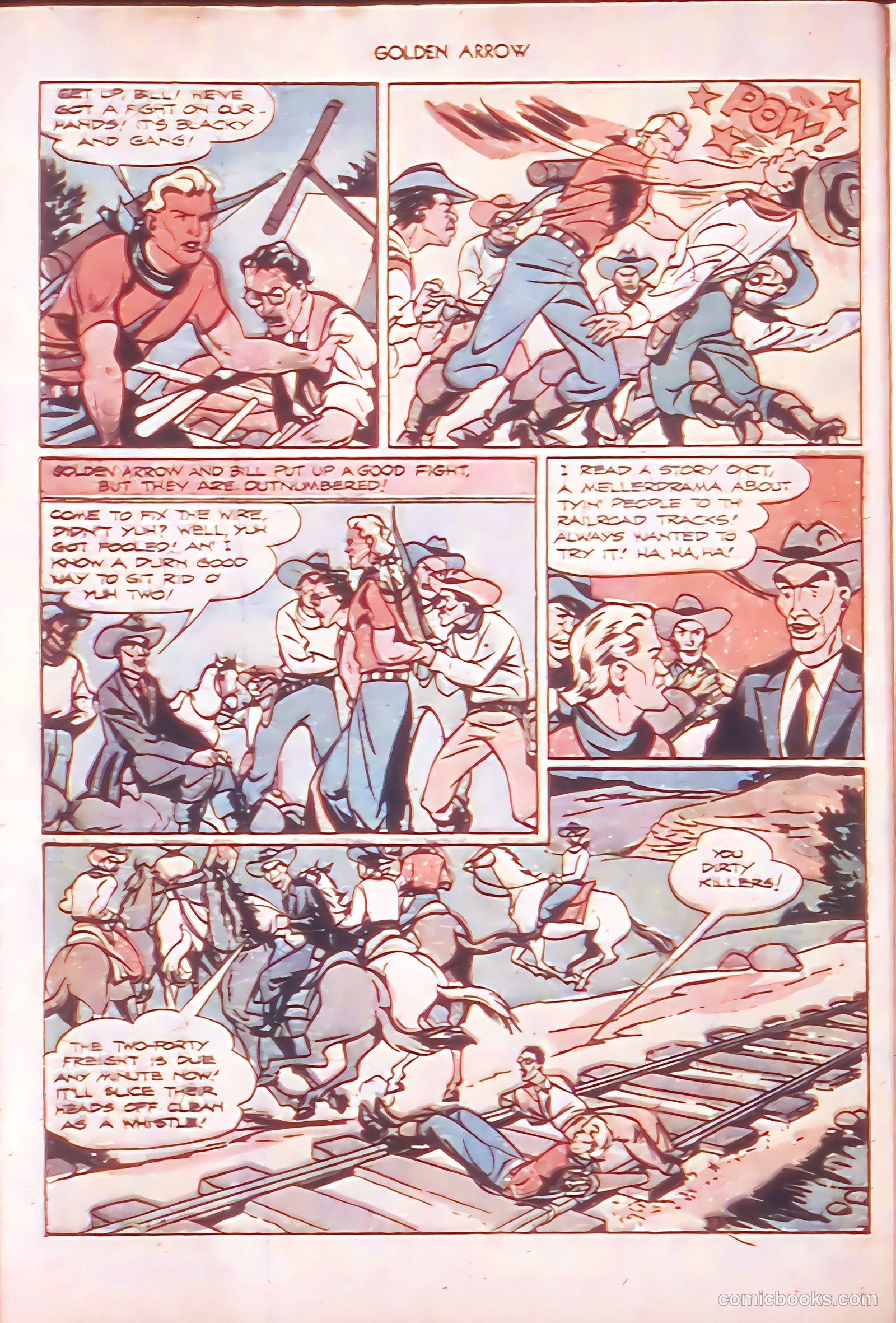 Golden Arrow Western #6 (1947) — page 28