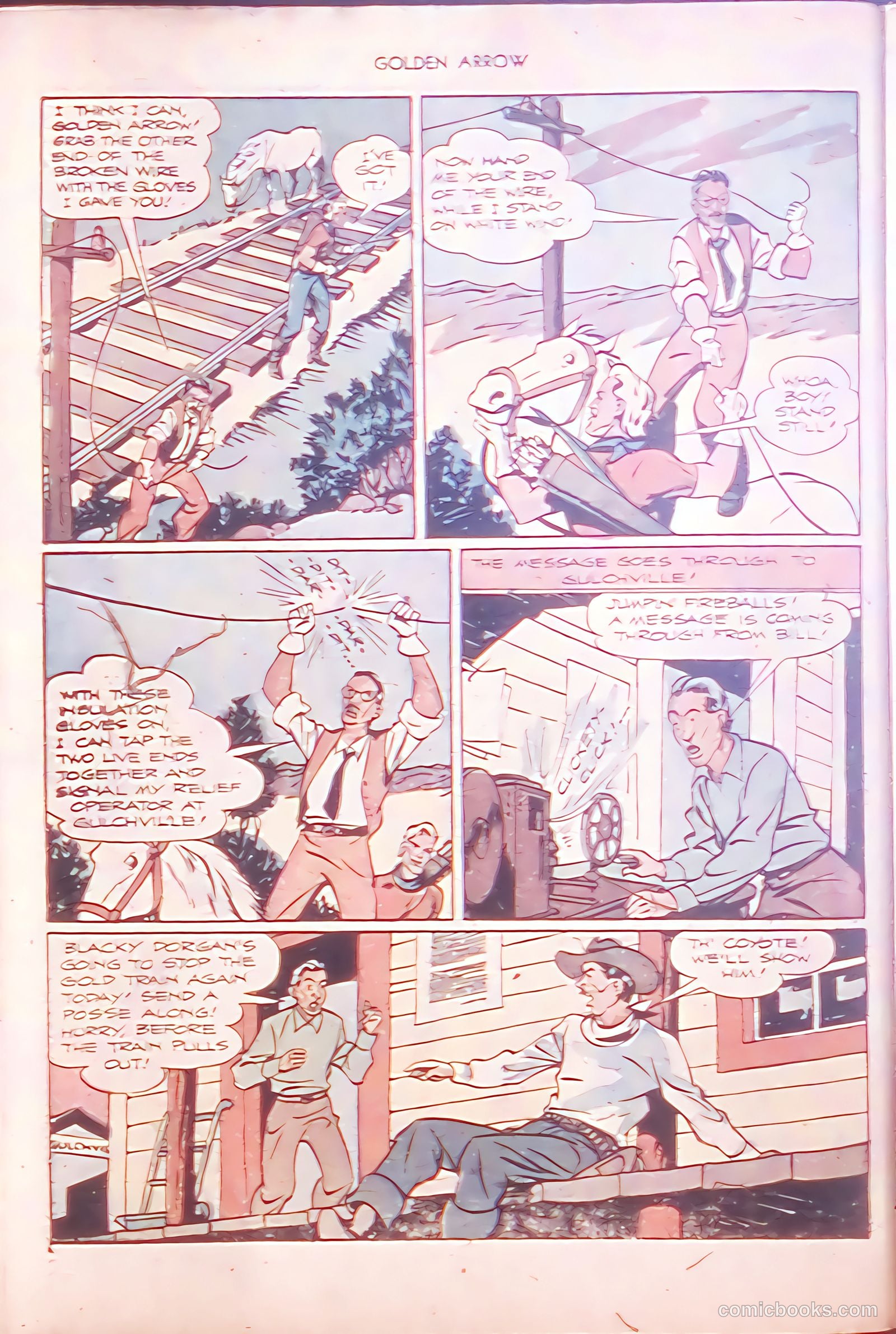 Golden Arrow Western #6 (1947) — page 30