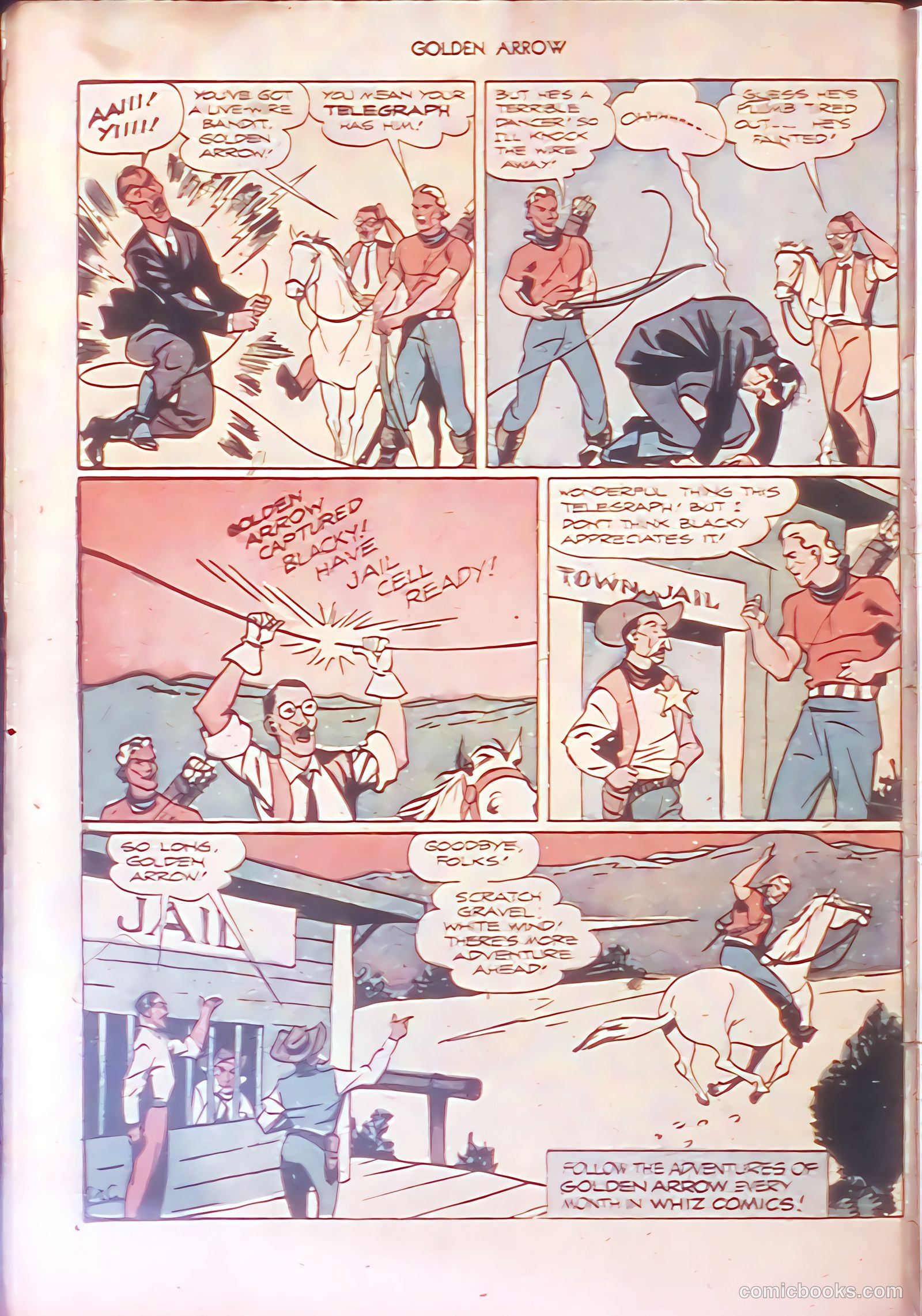 Golden Arrow Western #6 (1947) — page 34