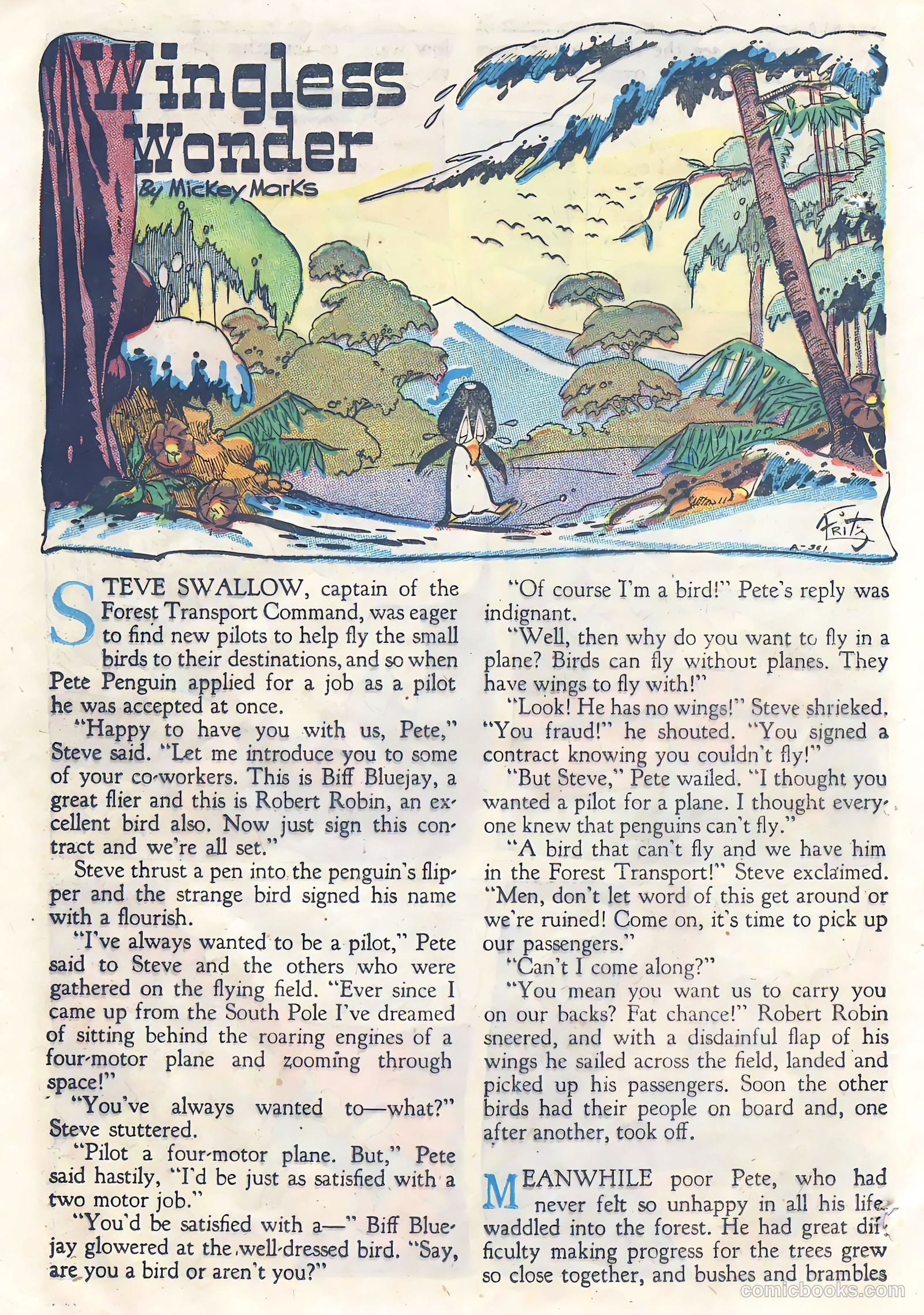 Goofy Comics #26 (1948, Animated Cartoons, Inc.) — page 32 of 52