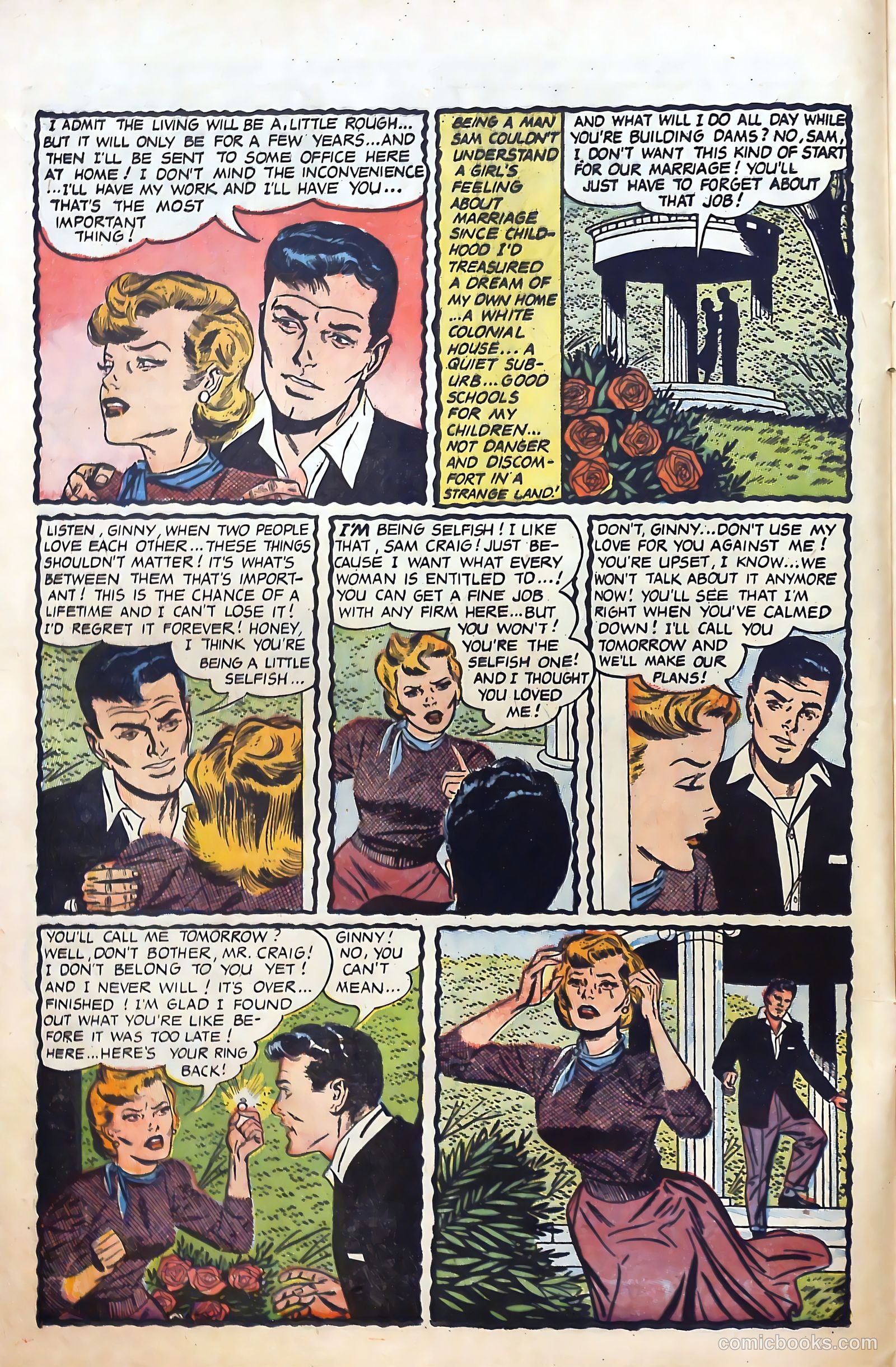 Great Lover Romances #21 (1954) — page 12 of 36