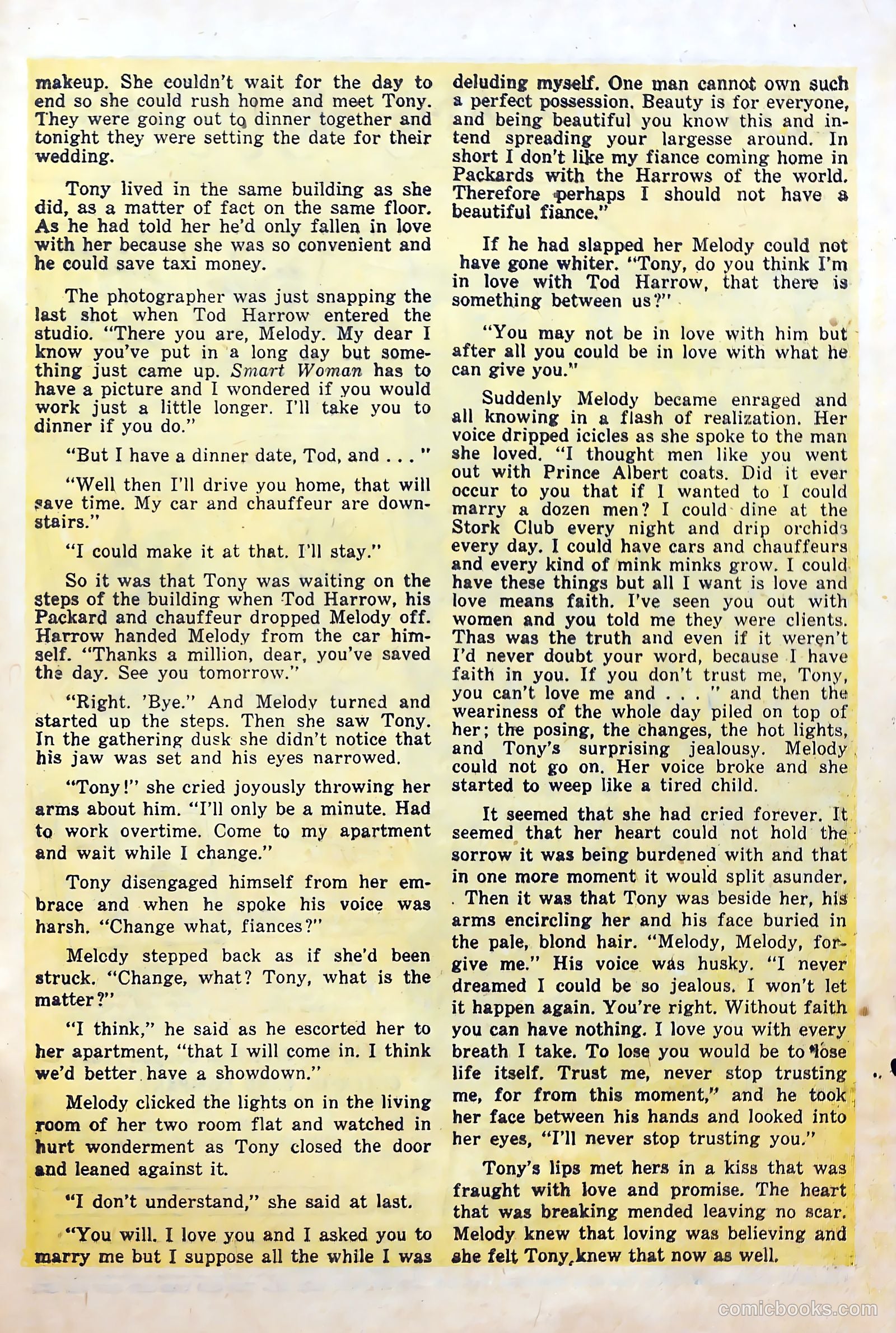 Great Lover Romances #21 (1955) — page 33 of 36