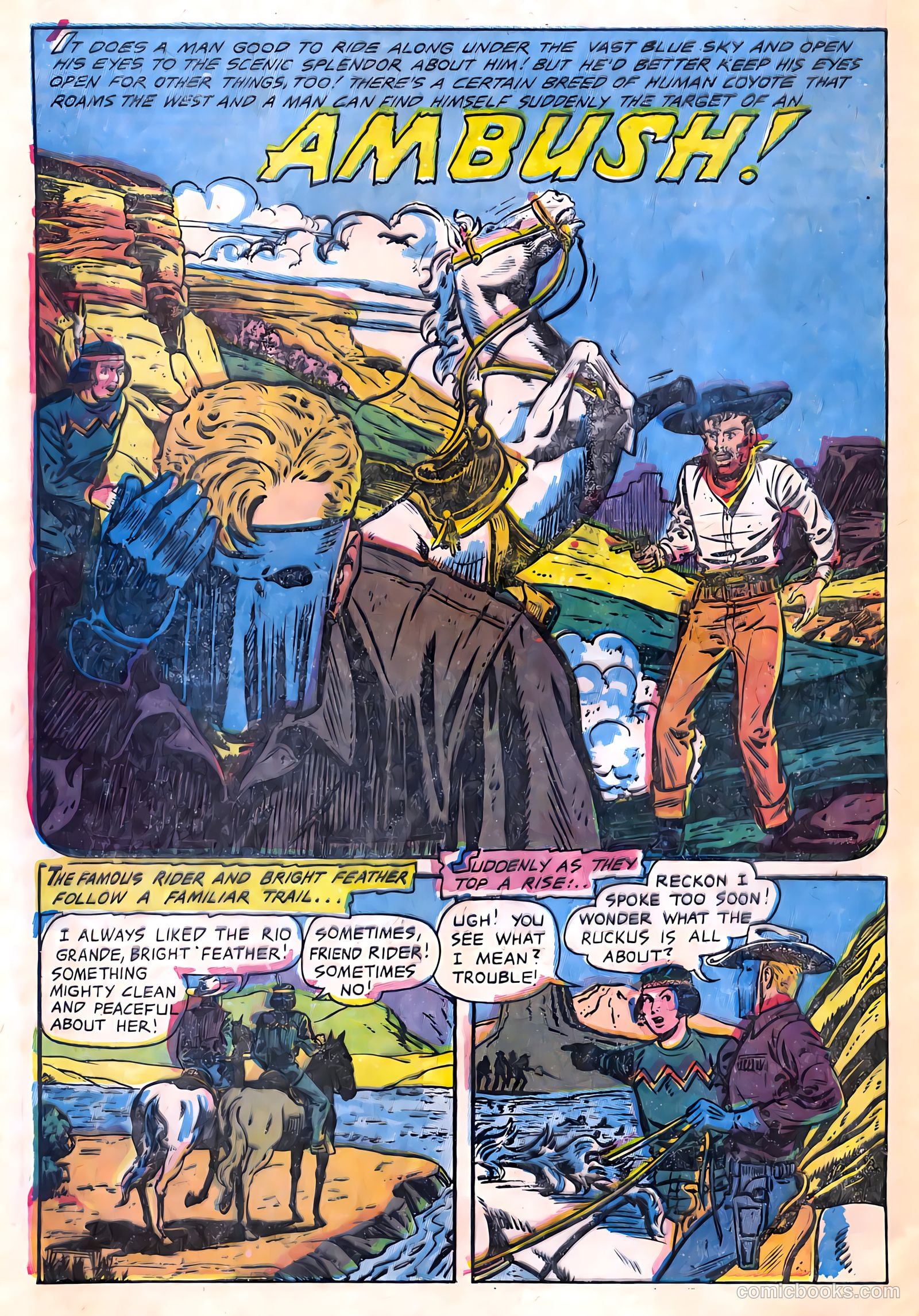 Gunsmoke Trail #3 (1957) — page 10 of 36