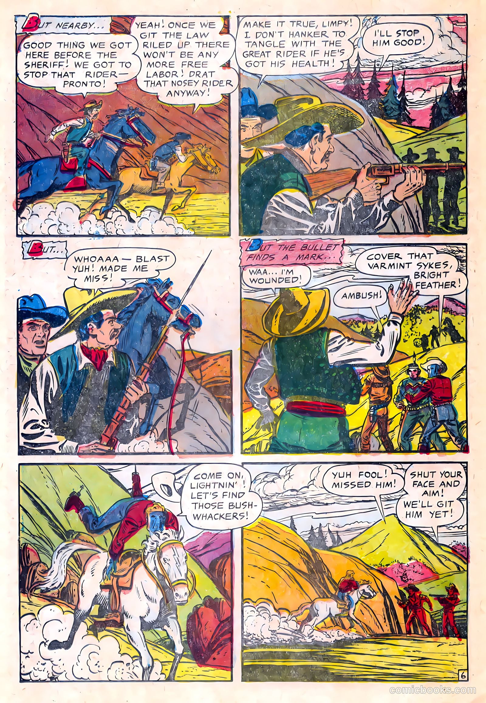 Gunsmoke Trail #3 (1957) — page 16 of 36