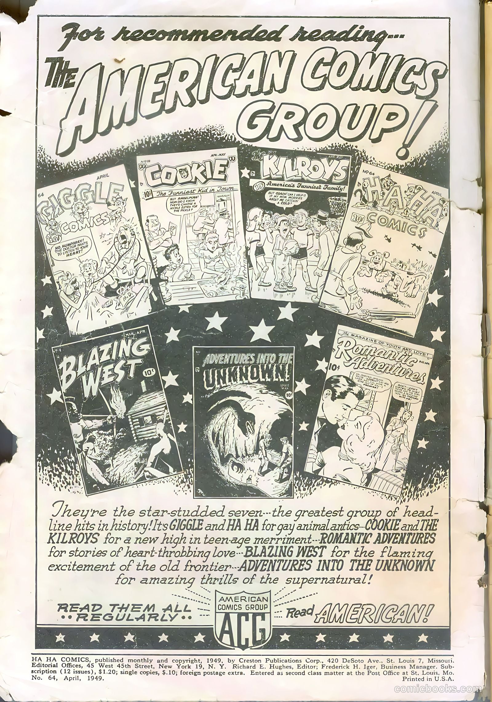 Ha Ha Comics #64 (1949, Creston Publications Corp.) — page 2 of 52