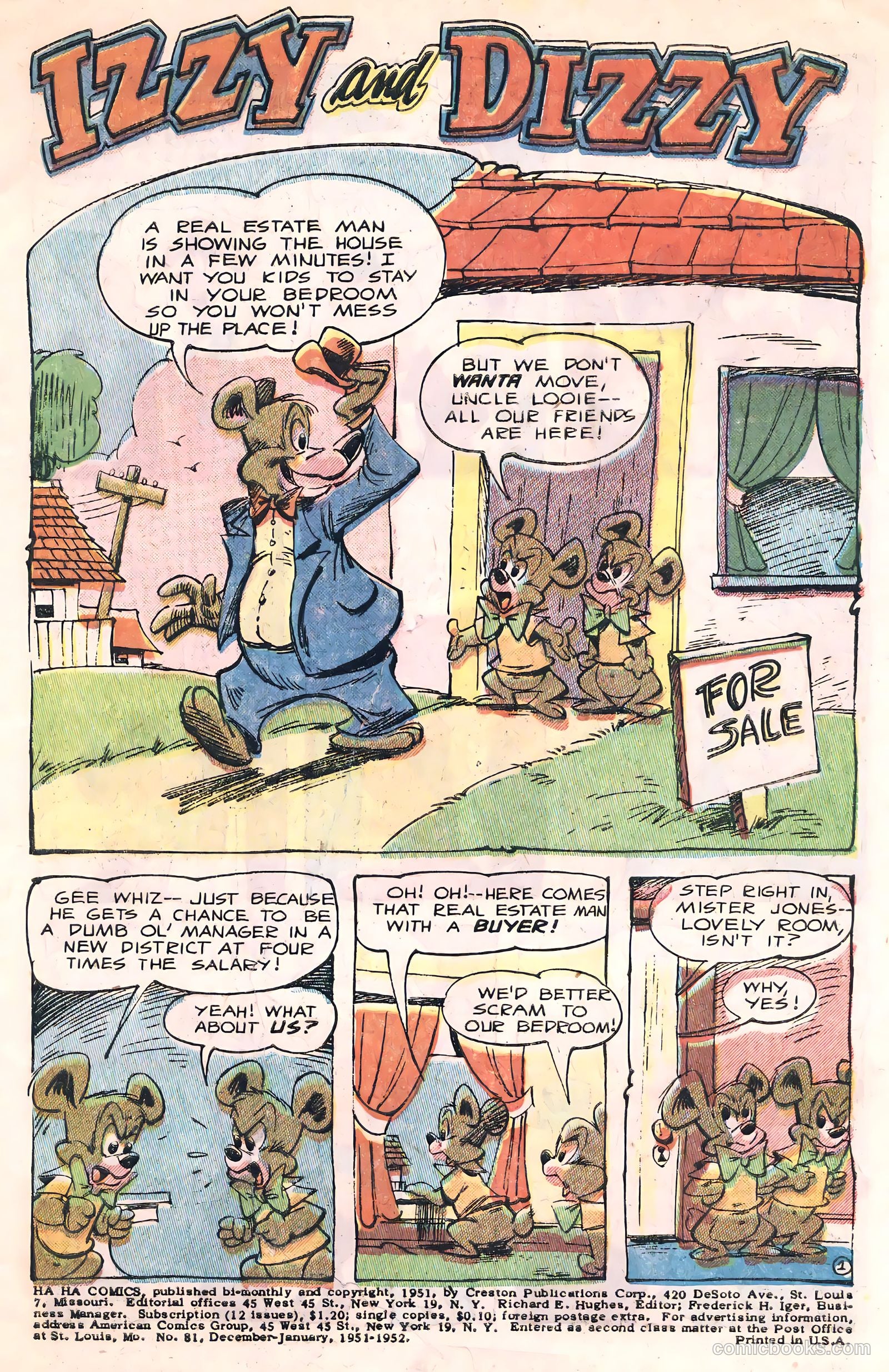 Ha Ha Comics #81 (1951, Creston Publications Corp.) — page 2 of 35