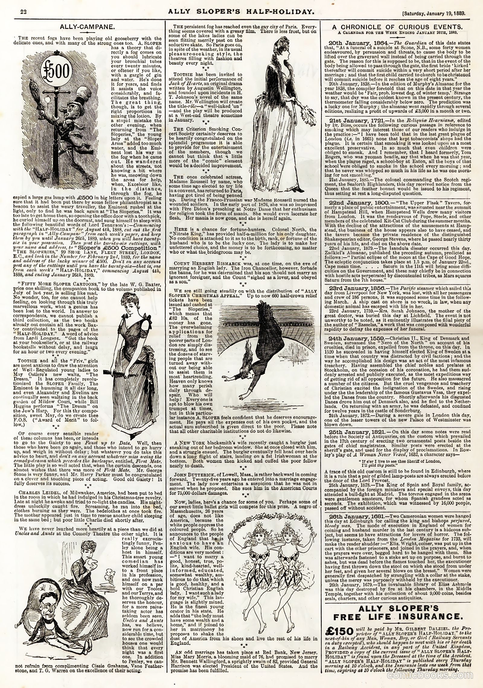 Ally Sloper's Half Holiday #247 (1889) — page 6