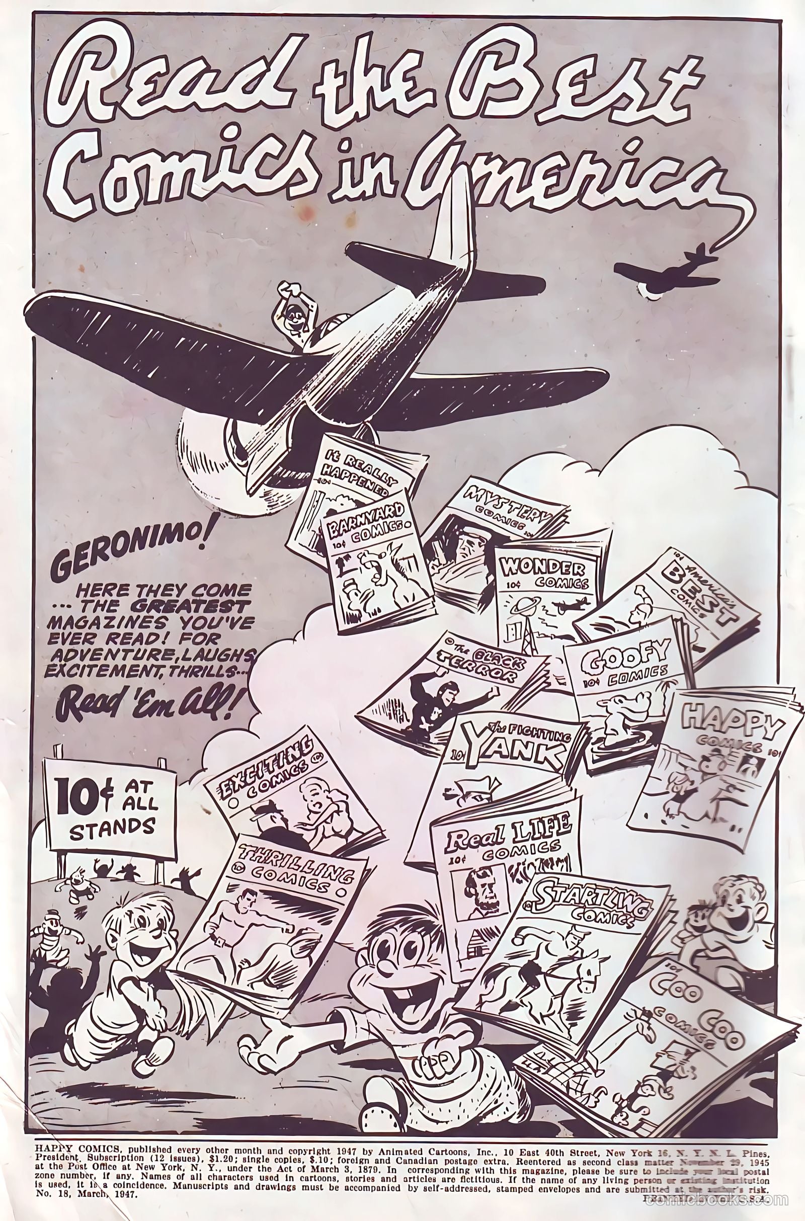 Happy Comics #18 (1947, Animated Cartoons, Inc.) — page 2 of 52