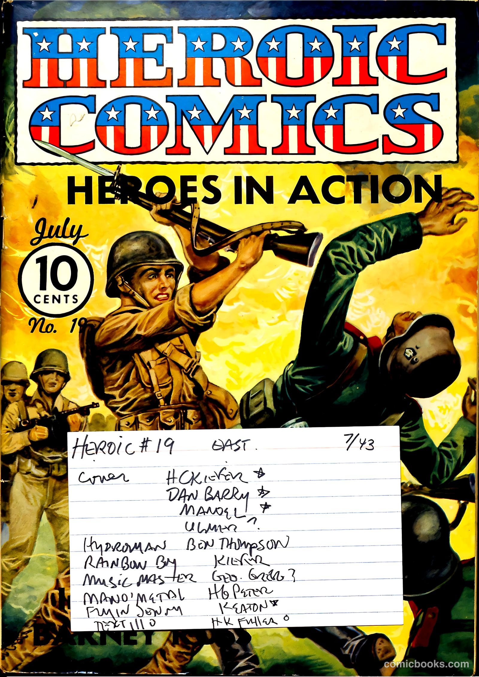 Heroic Comics #19 (1943, The Eastern Color Printing Company) — page 69 of 69