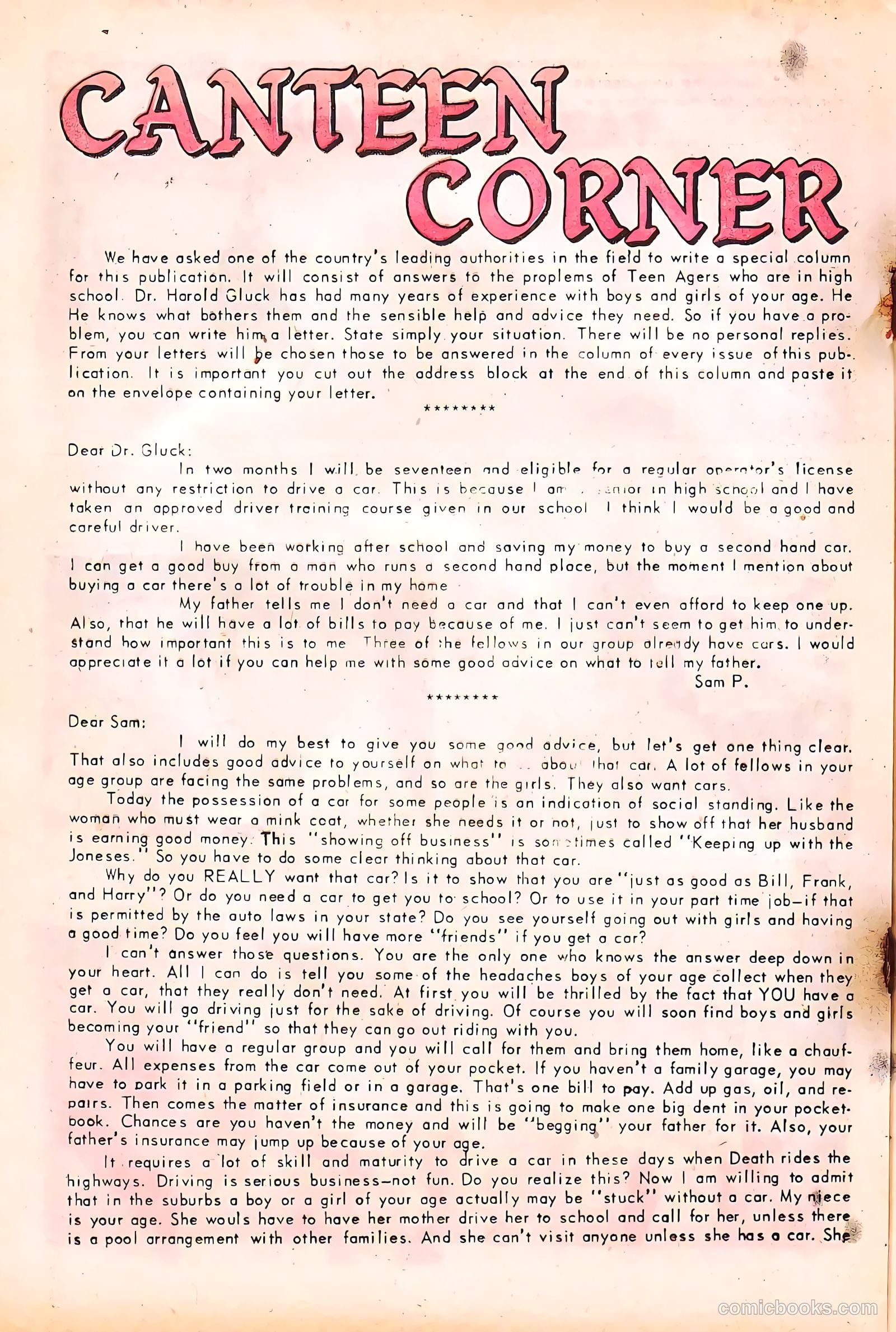 High School Confidential Diary #2 (1960) — page 20
