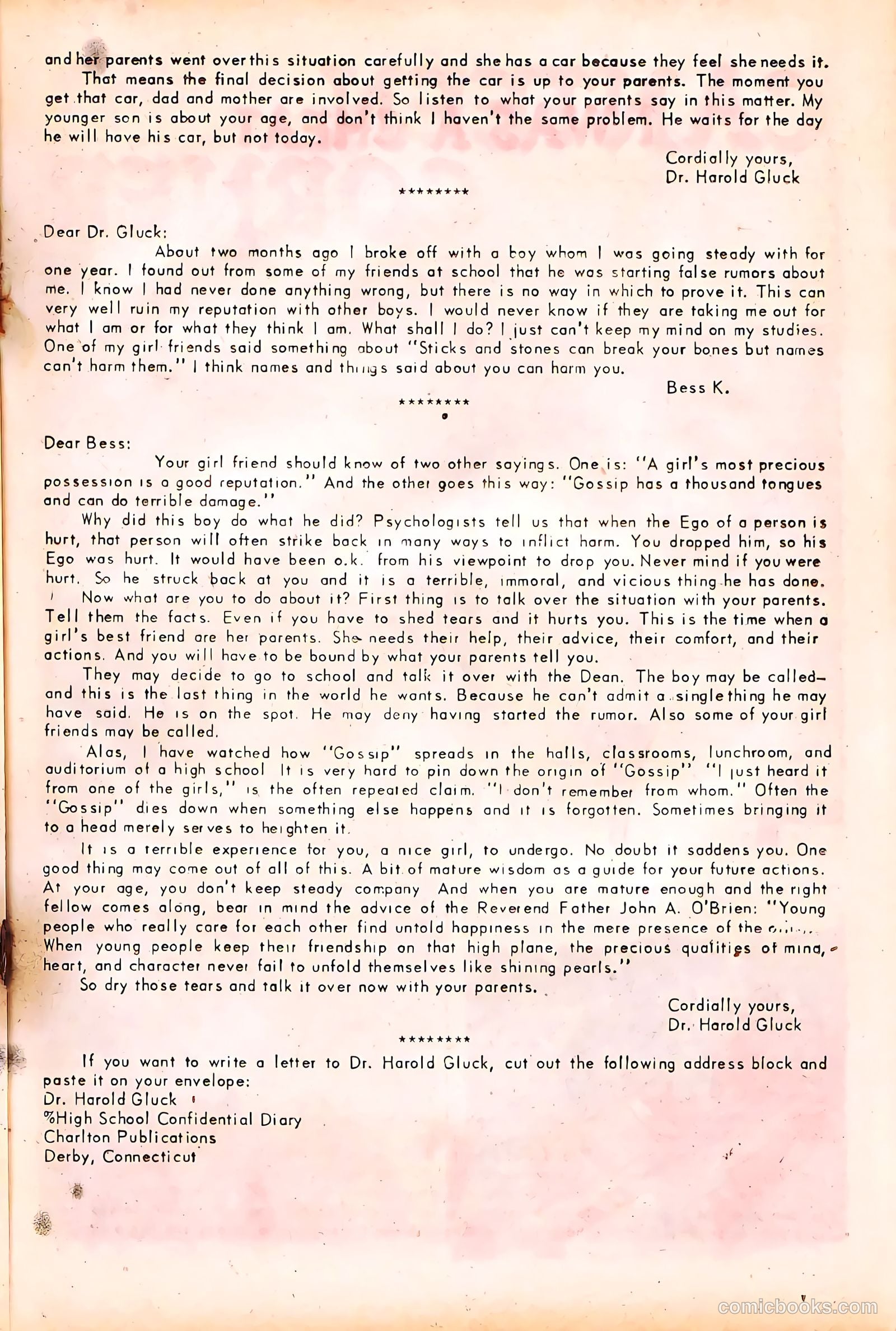 High School Confidential Diary #2 (1960) — page 21