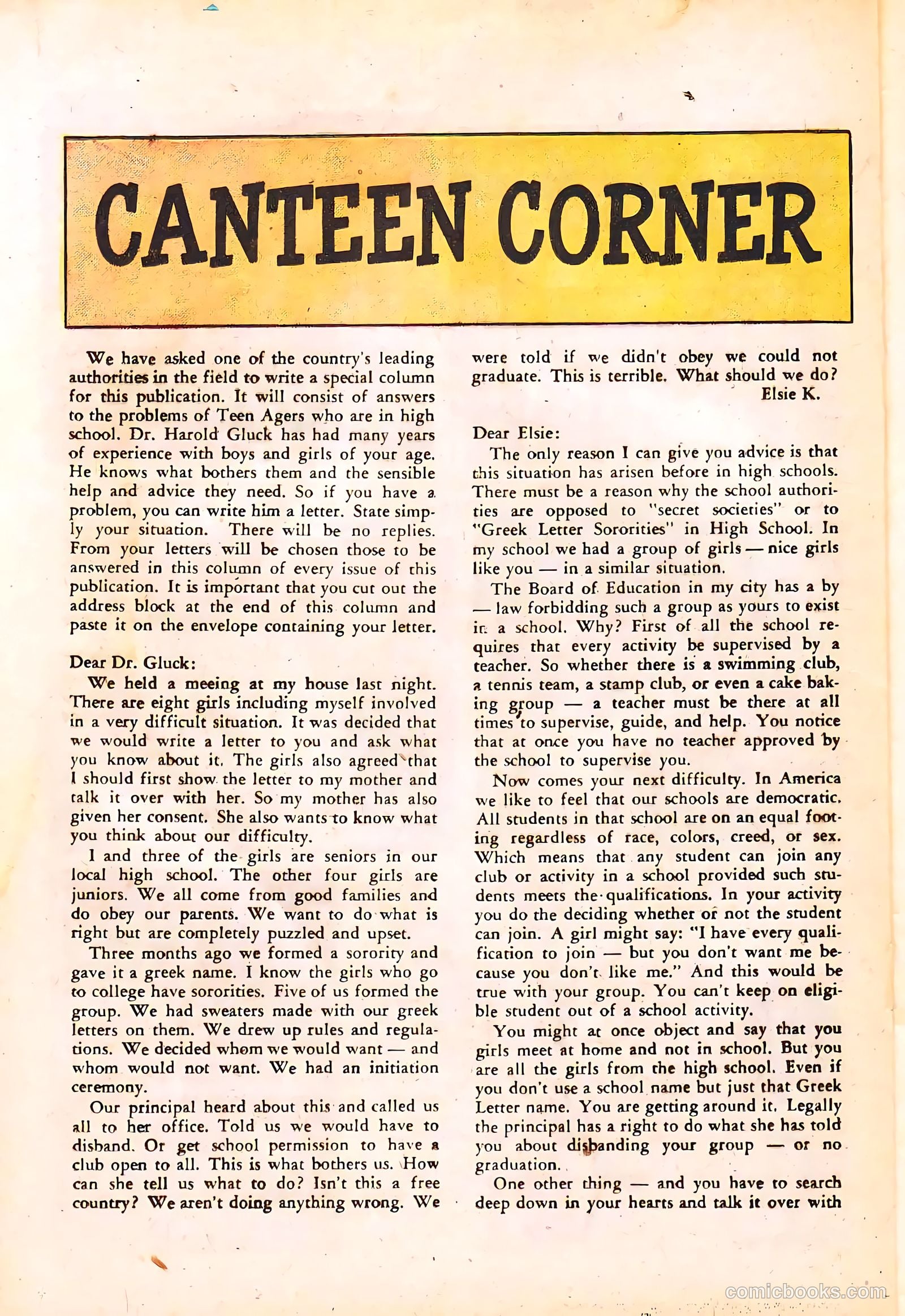 High School Confidential Diary #4 (1960) — page 24