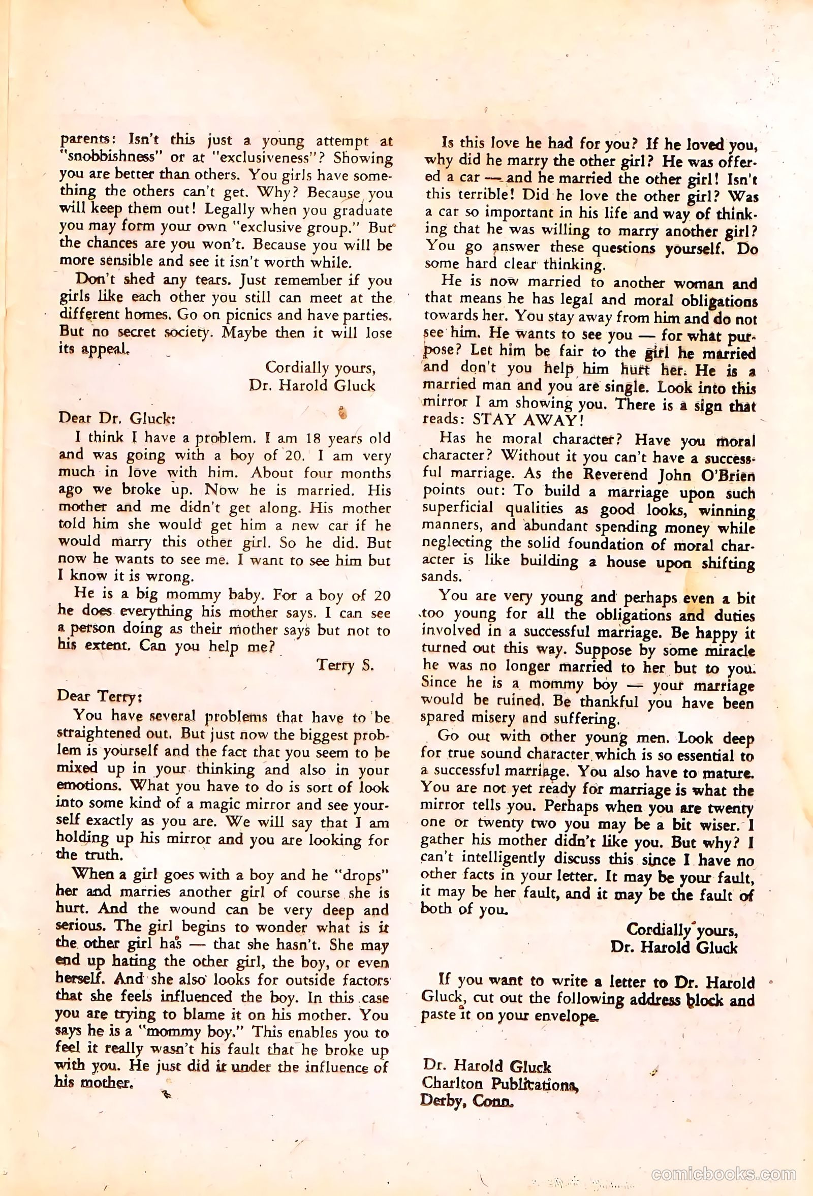 High School Confidential Diary #4 (1960) — page 25
